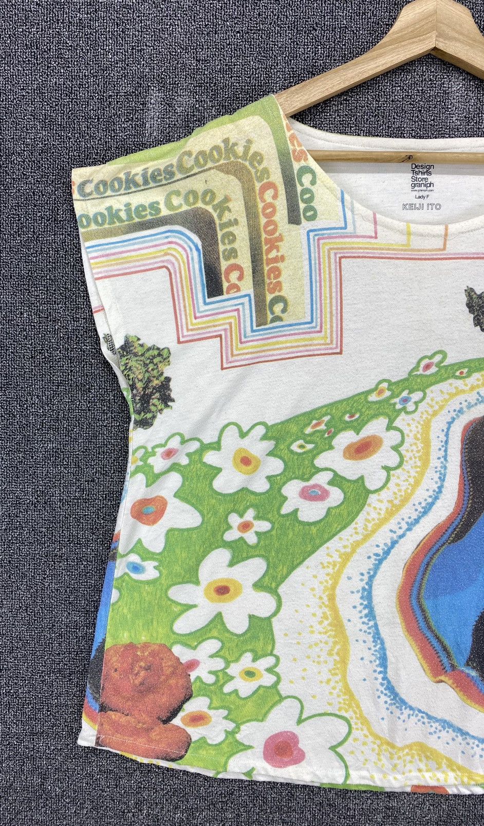Japanese Brand Vintage Keiji Ito Rare Printed Over Print Tees T Shirts Size ONE SIZE - 3 Thumbnail