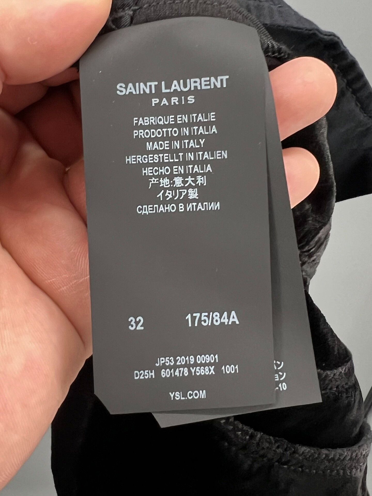 Yves Saint Laurent black silk blend casual pants for men Size US 33 - 6 Thumbnail