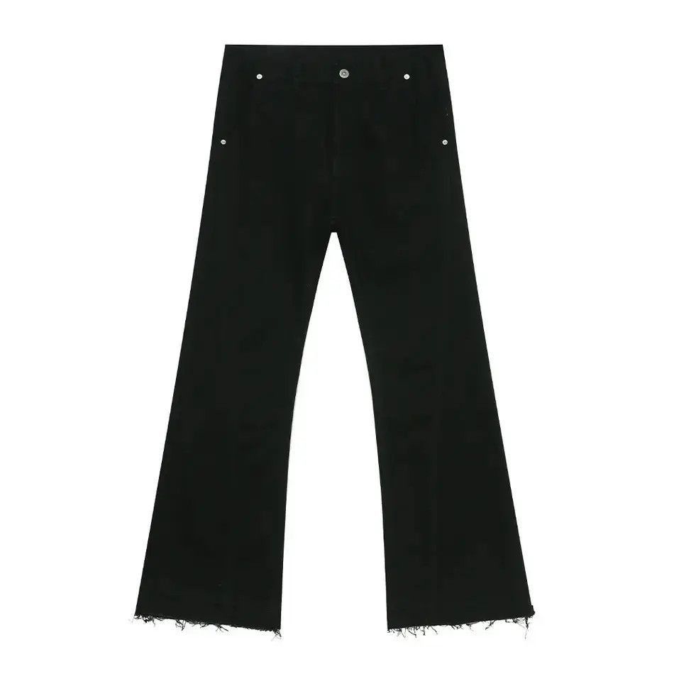 Japanese Brand Retro loose fringe micro flared jeans Size US 32 / EU 48 - 5 Thumbnail