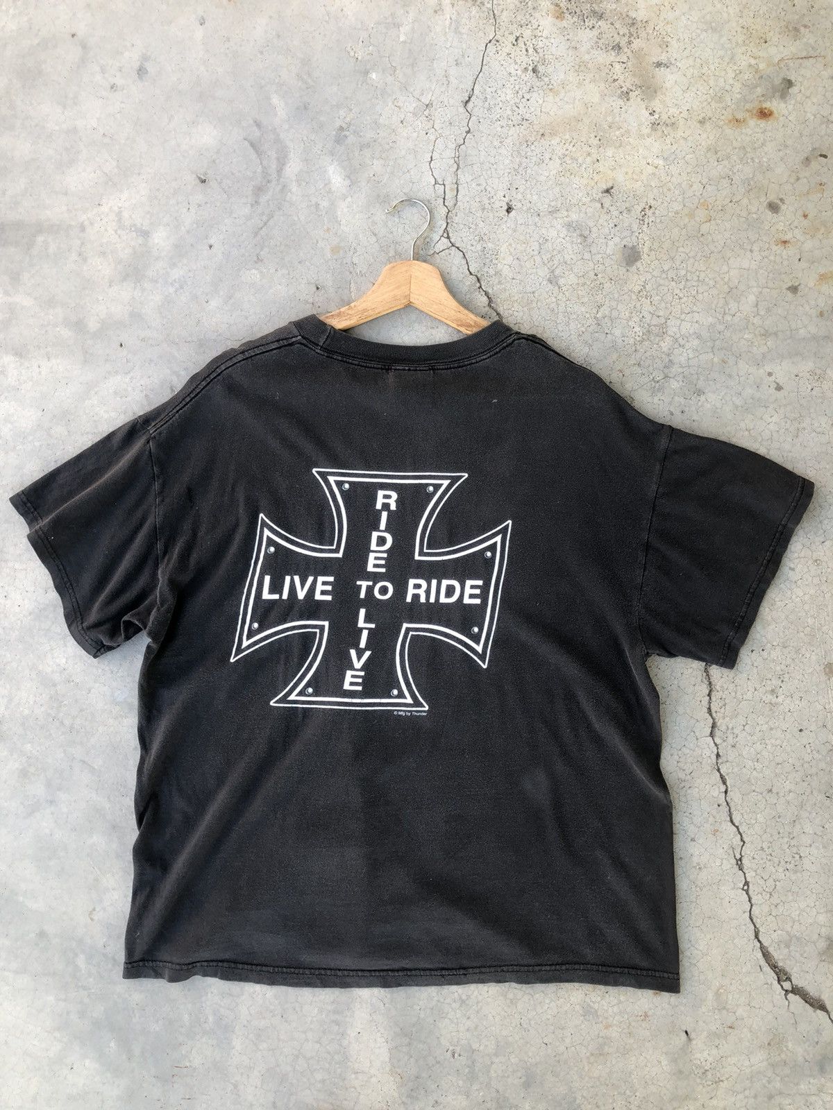 Other 🔴Very Rare Ride To Live T-Shirt Faded Size US XL / EU 56 / 4 - 1 Thumbnail