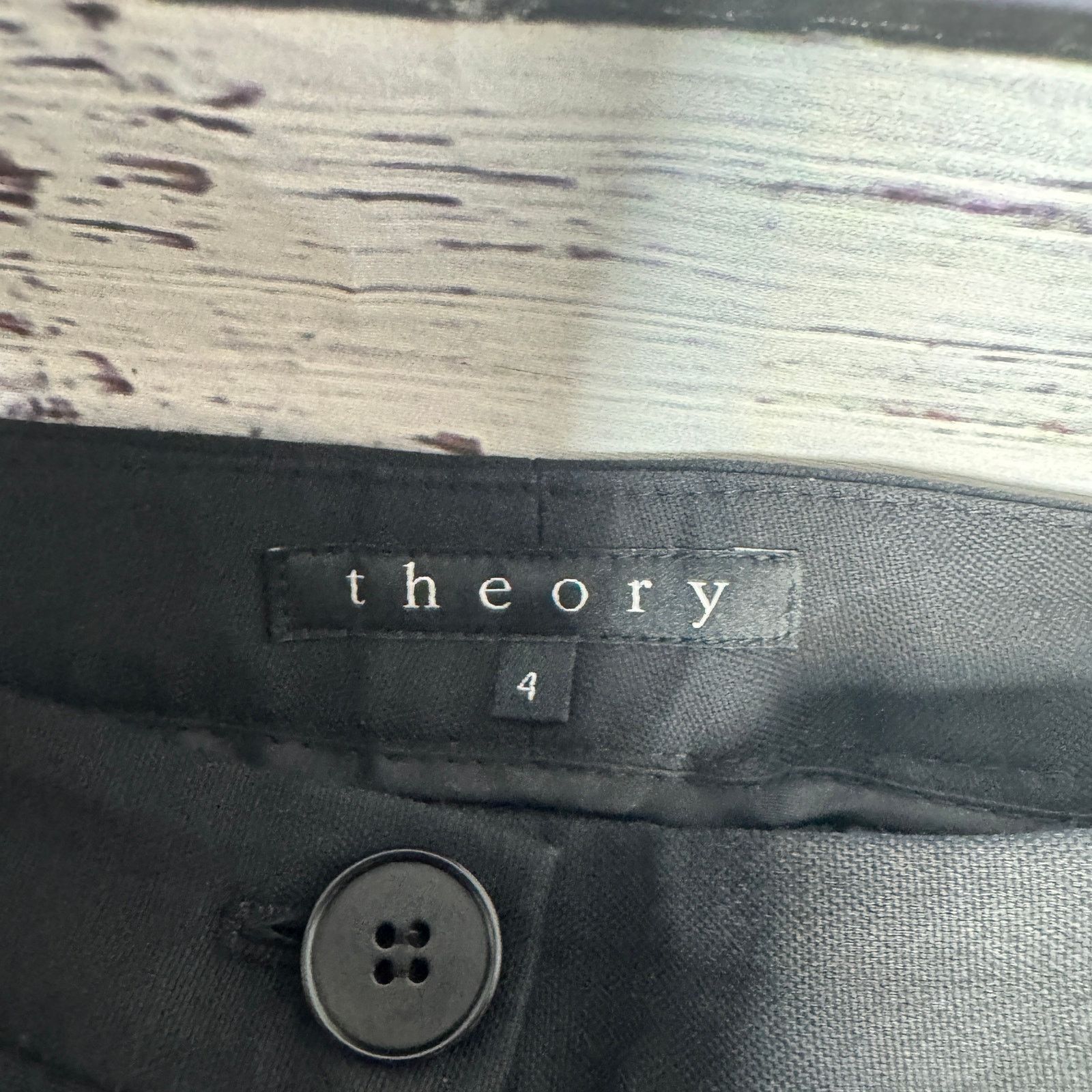 Theory Theory Black Dress Pants 4 Tailored Trouser Classic Workwear Size 27" / US 4 / IT 40 - 2 Thumbnail