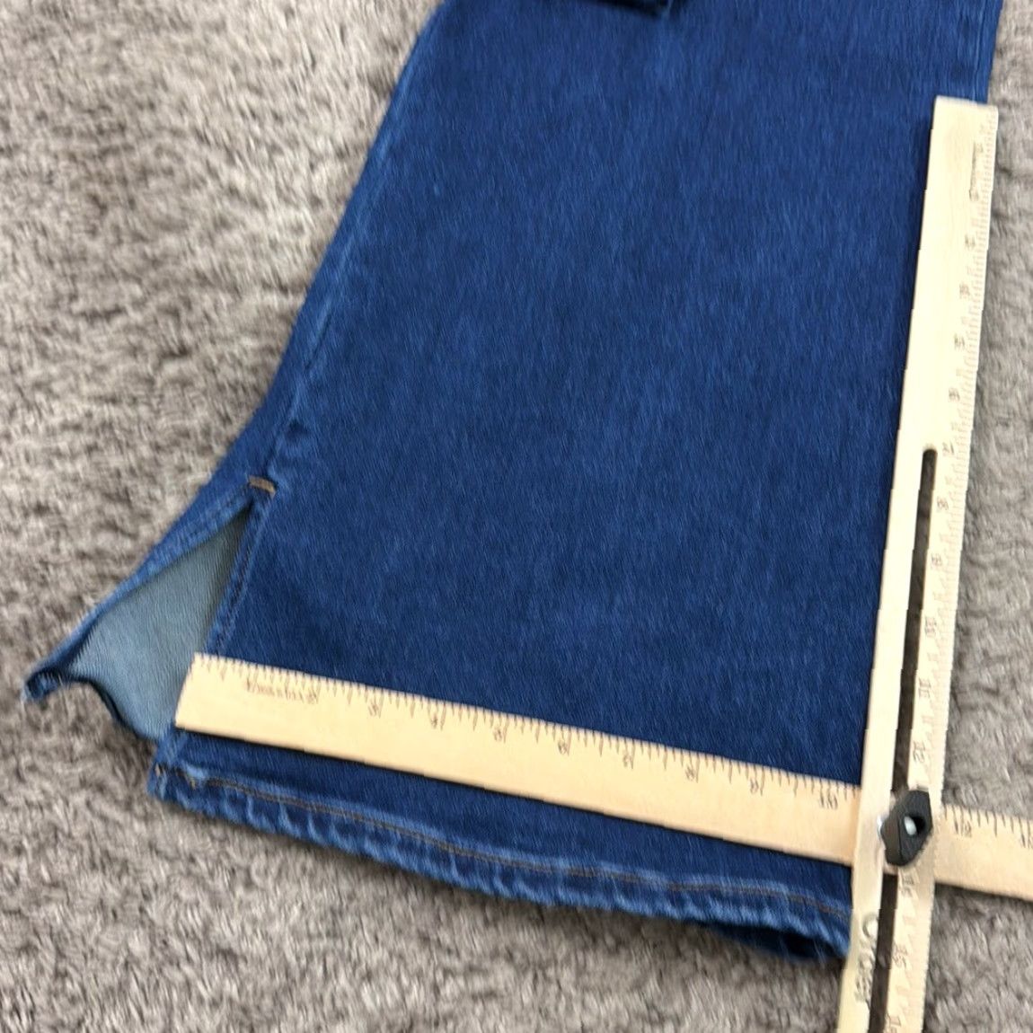Denime Bayeas Jeans Womens 27 Wide-Leg Cargo Denim Dark Wash Stretch Streetwear 25x31 Jeans Women Wide-Leg Dark Wash Bayeas 27 25x31 Size 27" / US 4 / IT 40 - 6 Thumbnail
