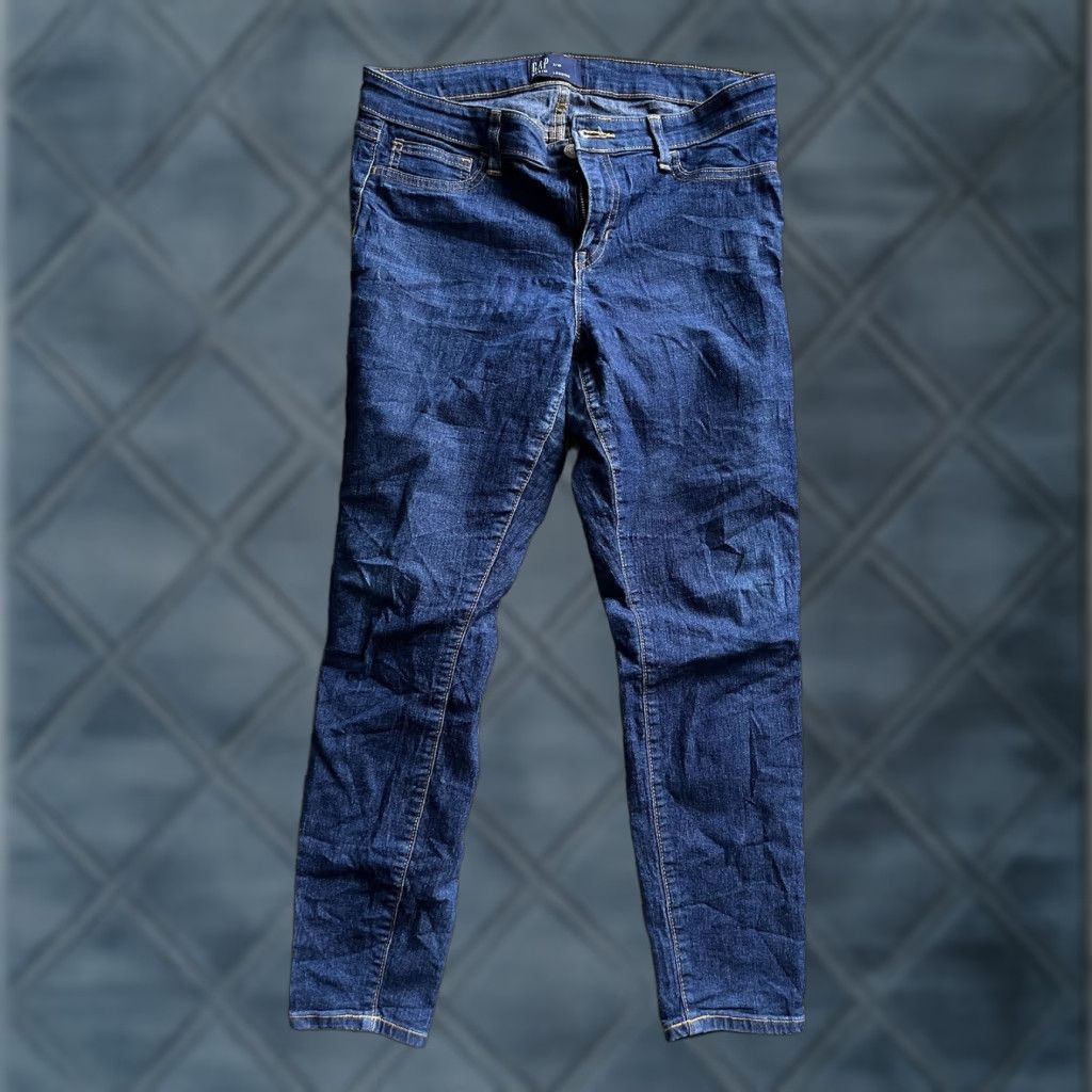 Gap Gap Jeans Womens Size 8 Blue Medium Wash Skinny Stretch Size 30" / US 8 / IT 44 - 1 Thumbnail