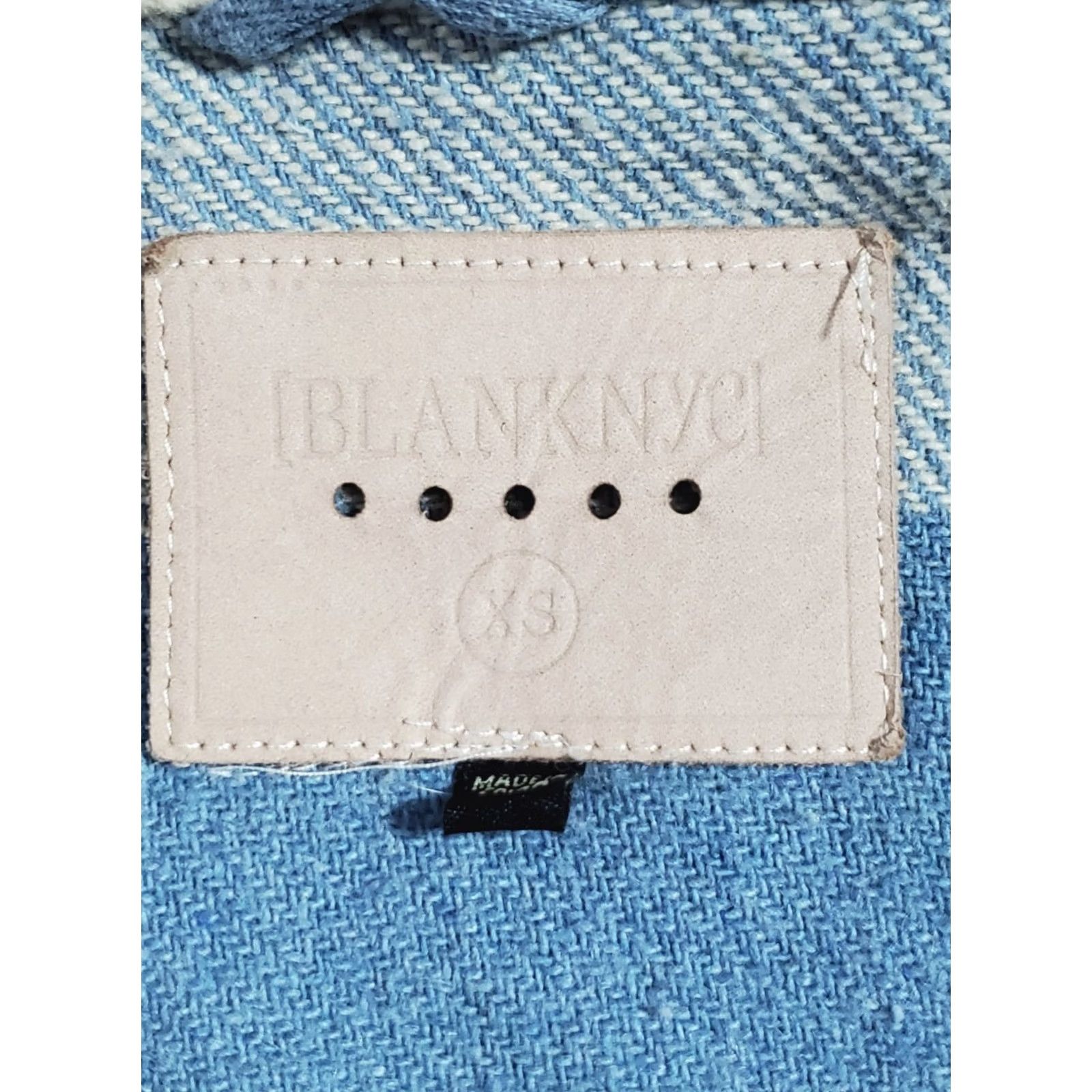 Vintage BLANKNYC Shacket Mid-Length Plaid Brushed Weave Blue and Ivory Women's XS Size XS / US 0-2 / IT 36-38 - 6 Thumbnail