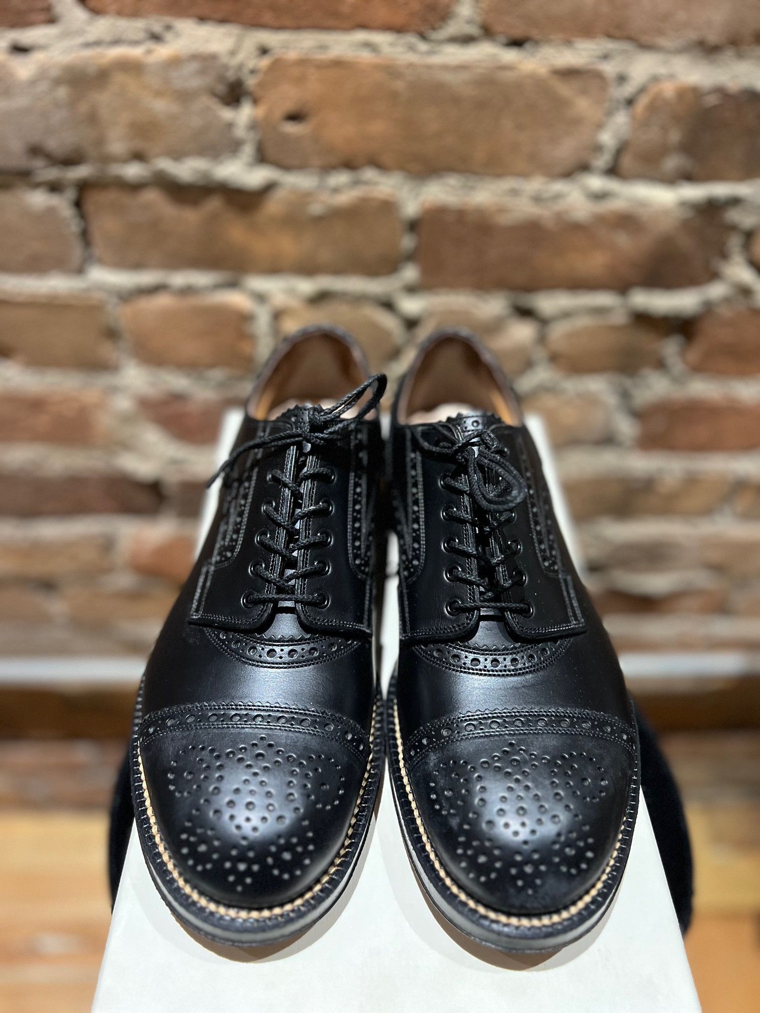 foot the coacher Foot the Coacher Mendell Black Oxford Brogues Size US 8 / EU 41 - 4 Thumbnail