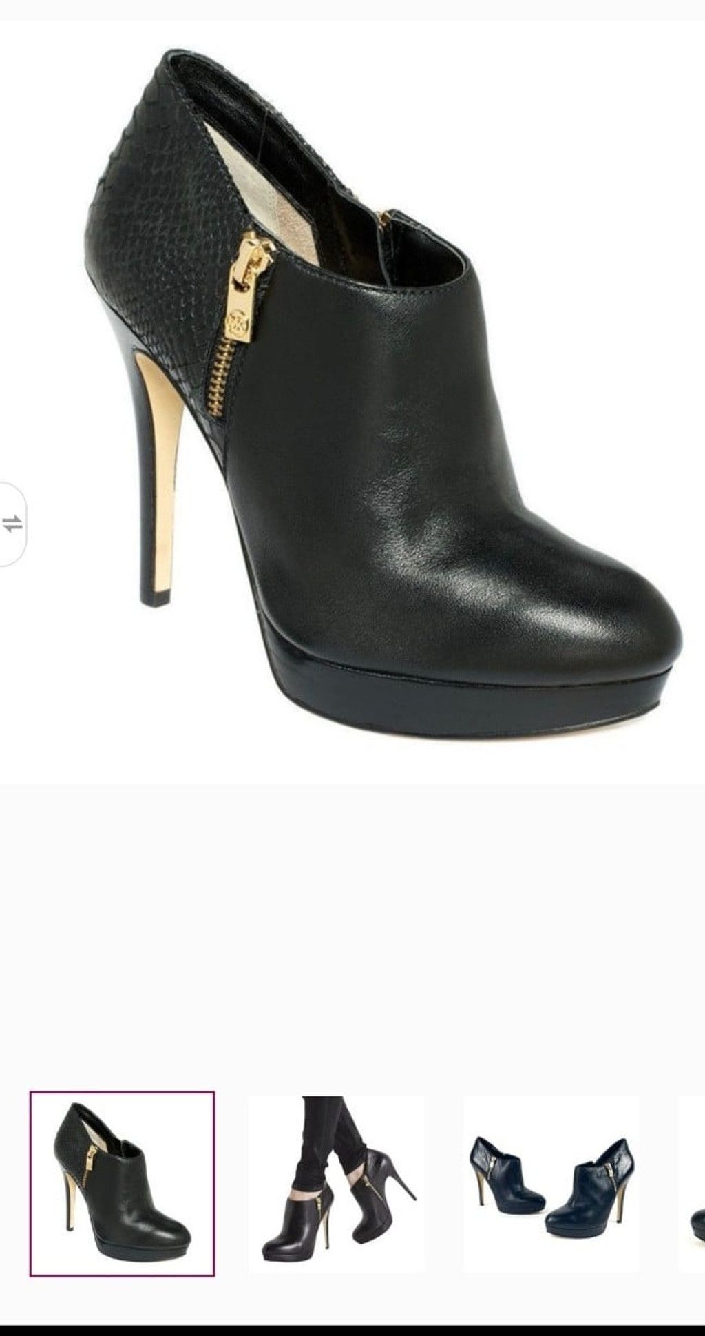Michael Kors Michael Kors York Leather Booties Size 5M Size US 5 / IT 35 - 6 Thumbnail