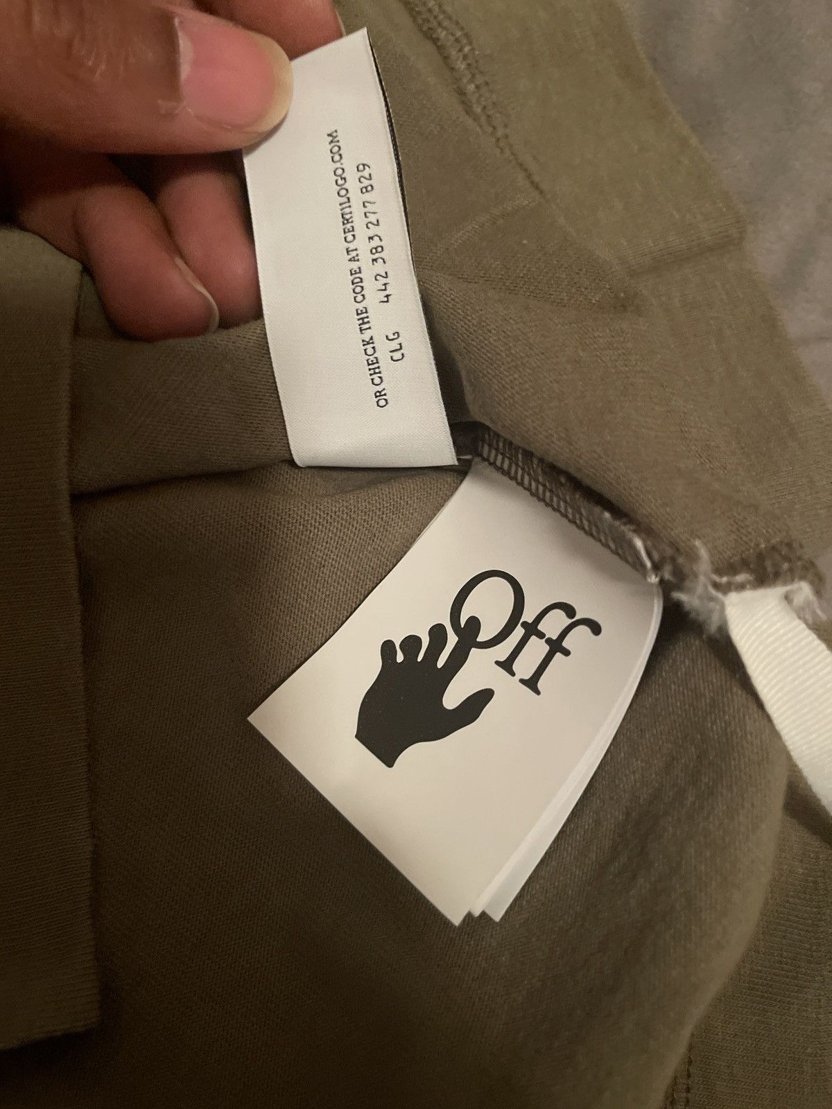 Off-White Negative Mark Green OFF-WHITE Skate Tee Size US S / EU 44-46 / 1 - 6 Thumbnail