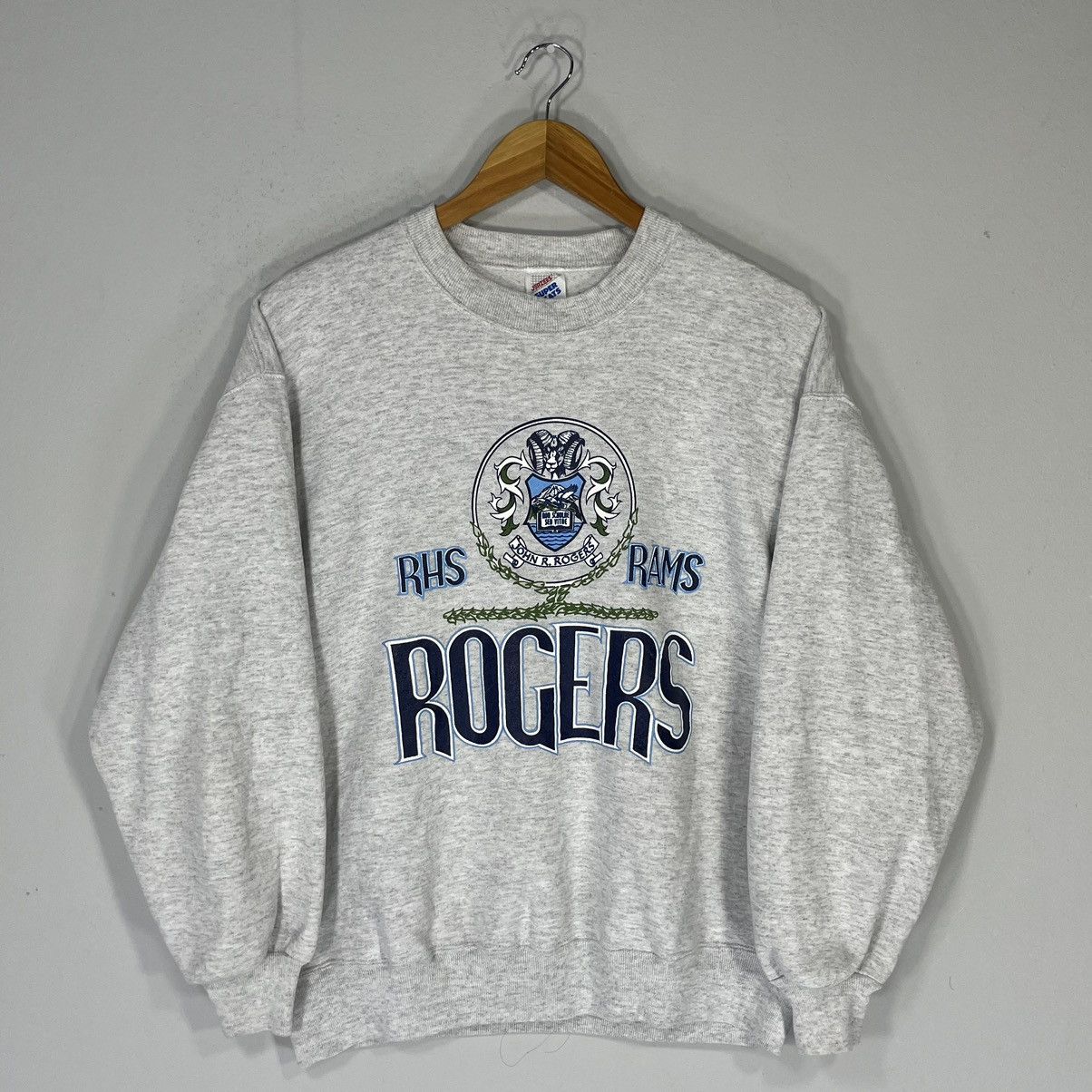 Jerzees × Vintage VINTAGE 90S JOHN R.ROGERS RAM BIG LOGO RETRO GRAPHIC Size US L / EU 52-54 / 3 - 1 Thumbnail