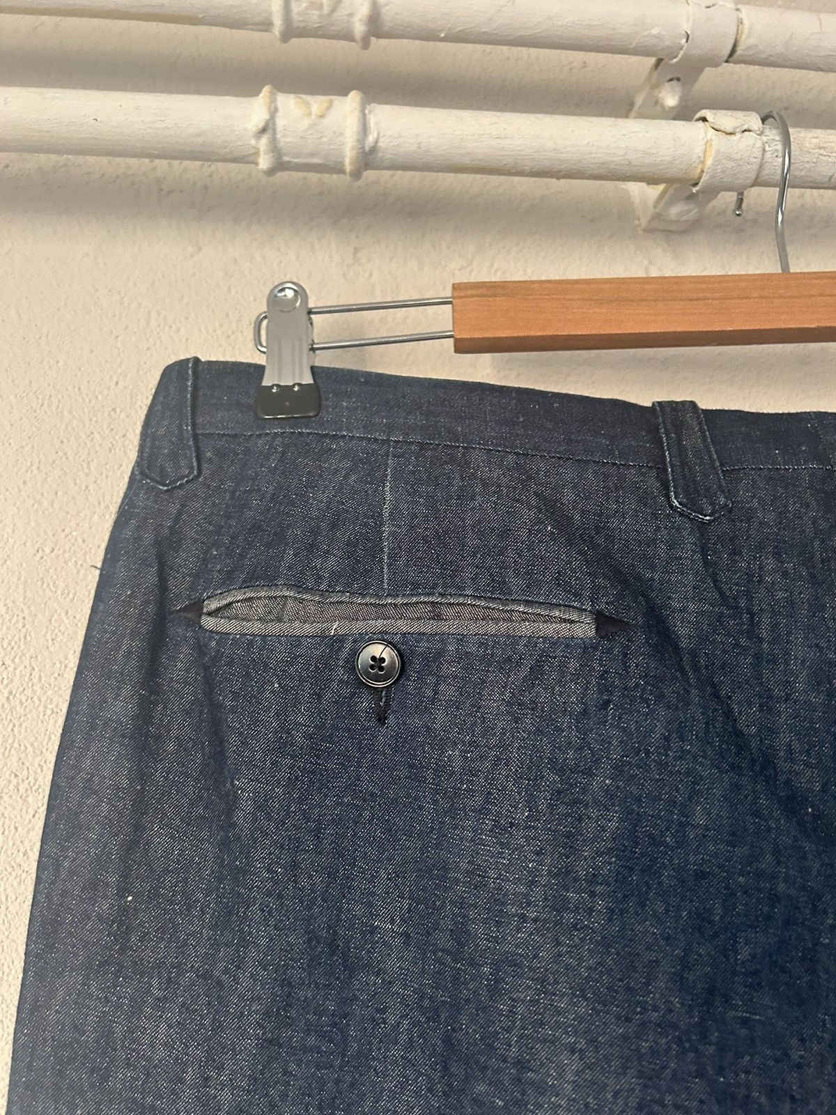 Gucci Blue Linen/Cotton Blend Pants Size US 36 / EU 52 - 11 Thumbnail