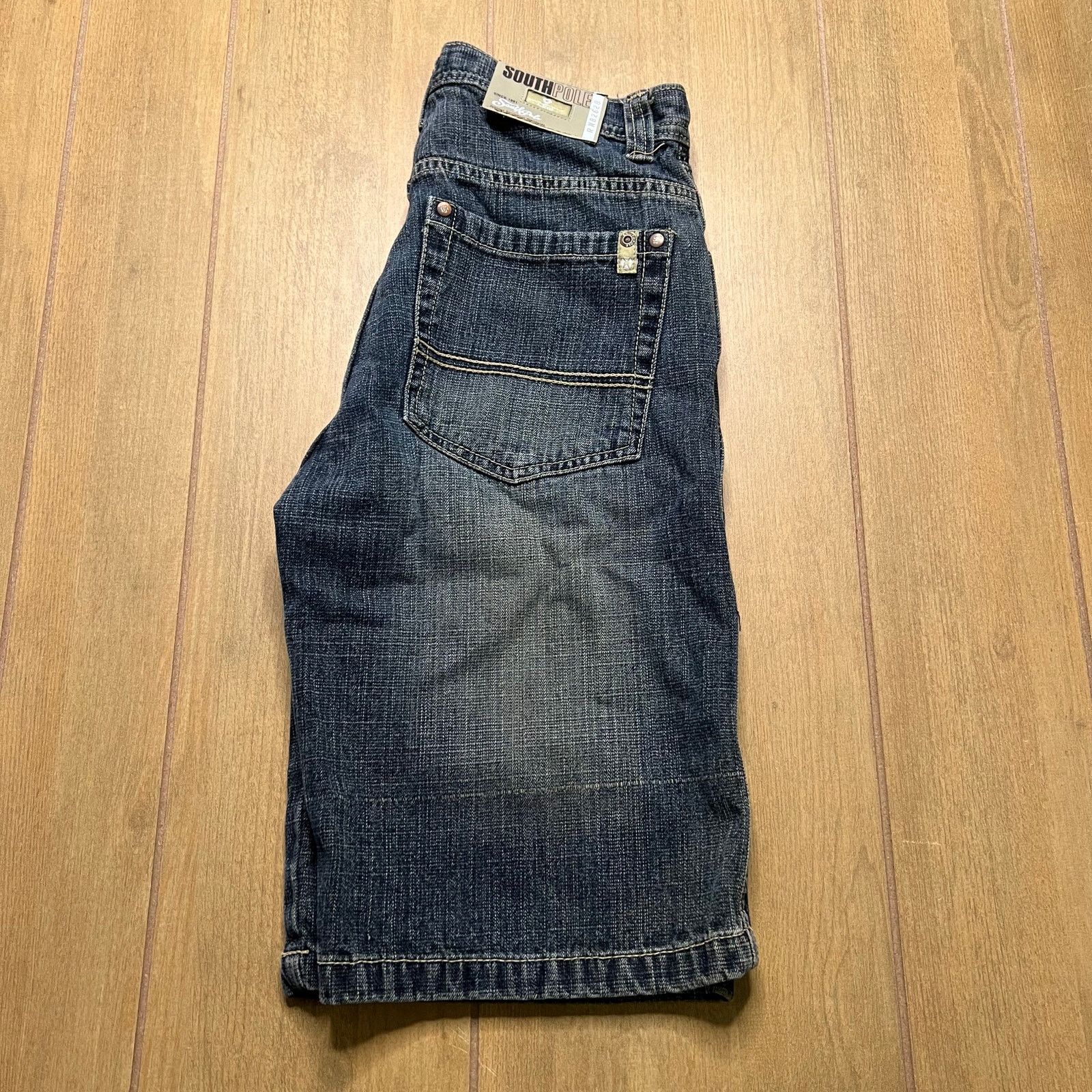 Southpole Vintage SouthPole Y2K Denim Jean Shorts waist Sz 27 Youth 14 Size US 27 - 12 Thumbnail