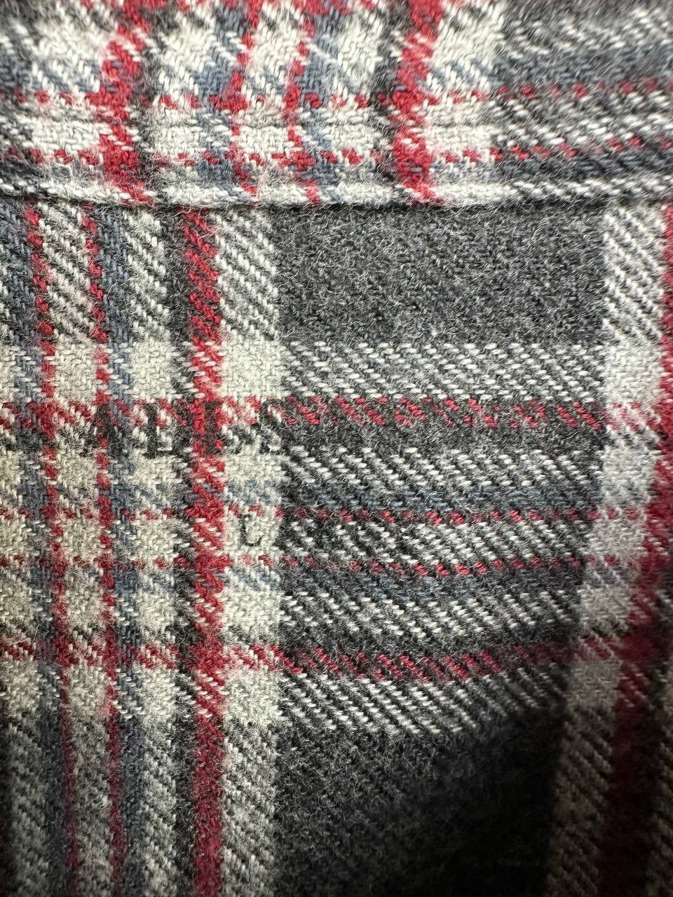 Allsaints AllSaints Gaines Brushed Flannel Shirt Check Ramskull Grunge Size US L / EU 52-54 / 3 - 11 Thumbnail