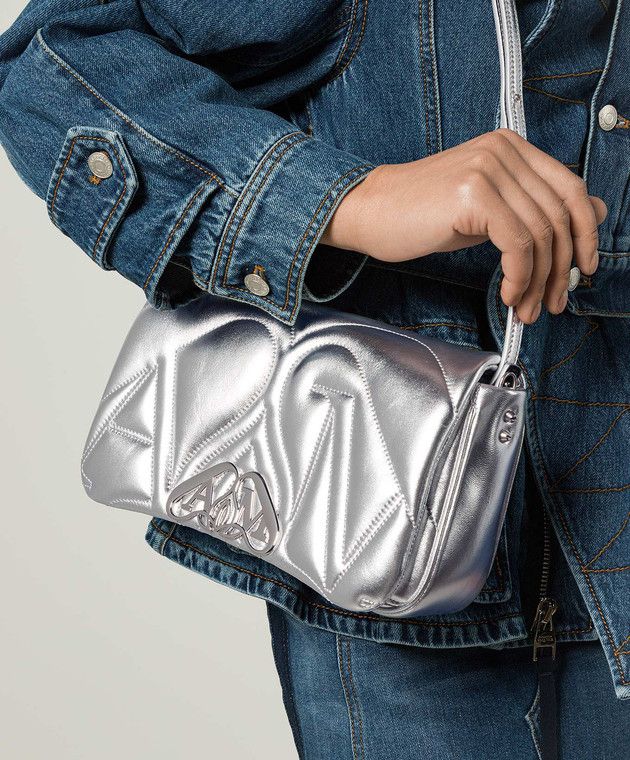 Alexander McQueen o1y0325 Size: OS / Handbag in Silver Size ONE SIZE - 2 Thumbnail