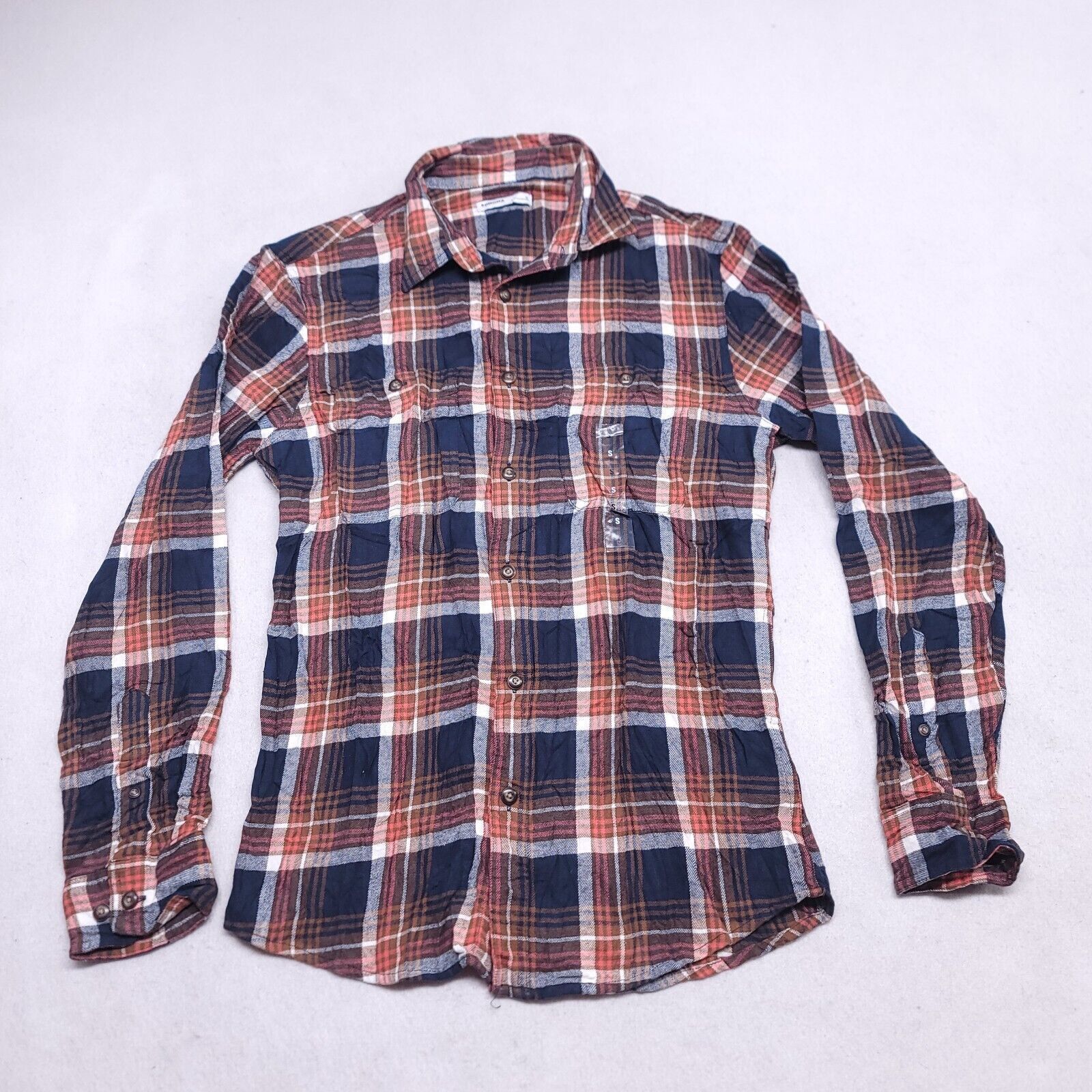 Sonoma Sonoma Madras Flannel Button Up Shirt Mens Size Small S Blue Size US S / EU 44-46 / 1 - 2 Thumbnail