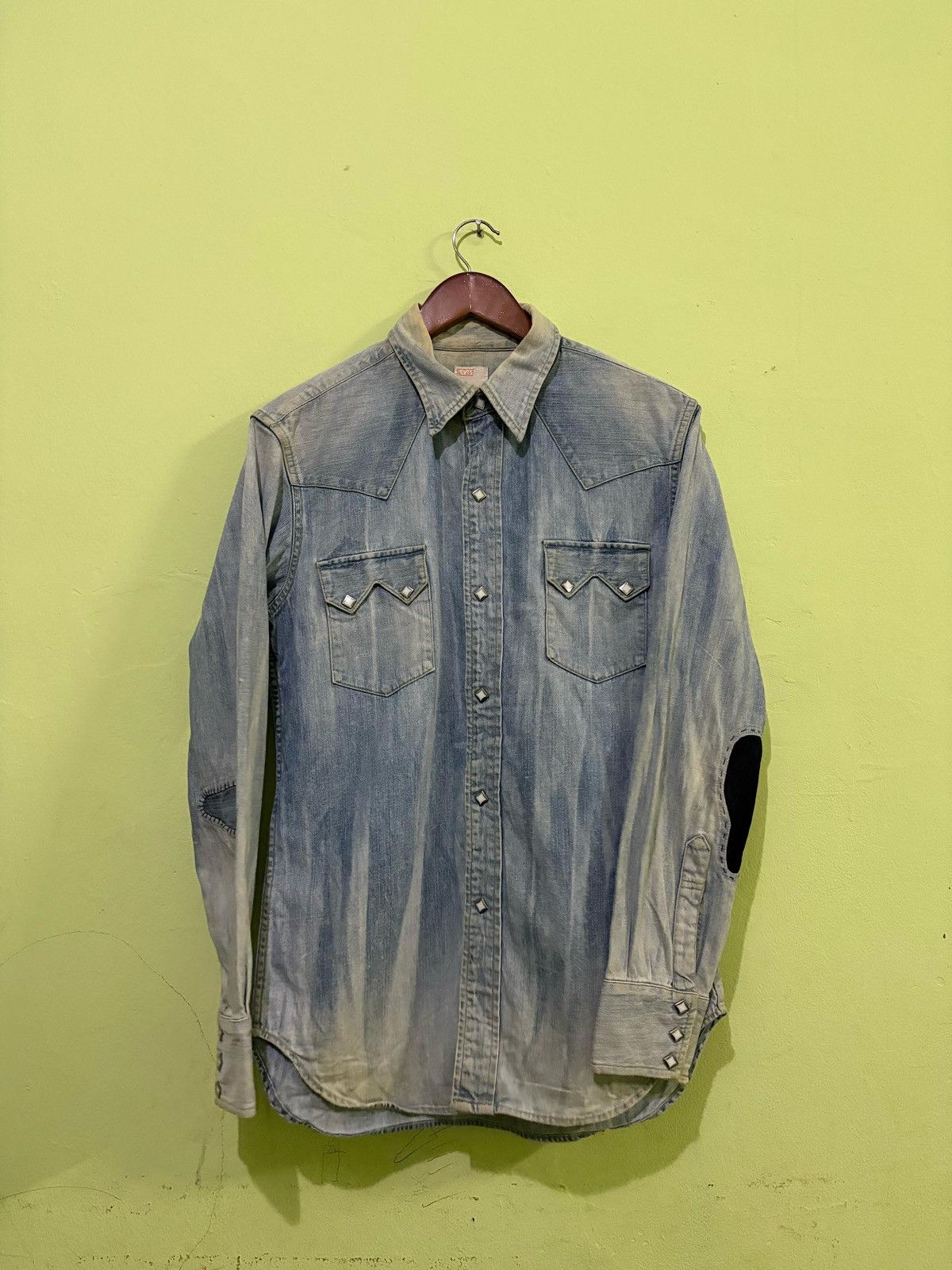 Levi's Vintage Clothing Vintage Levi's Western Shirt Button up Double Pocket Design Size US M / EU 48-50 / 2 - 2 Thumbnail