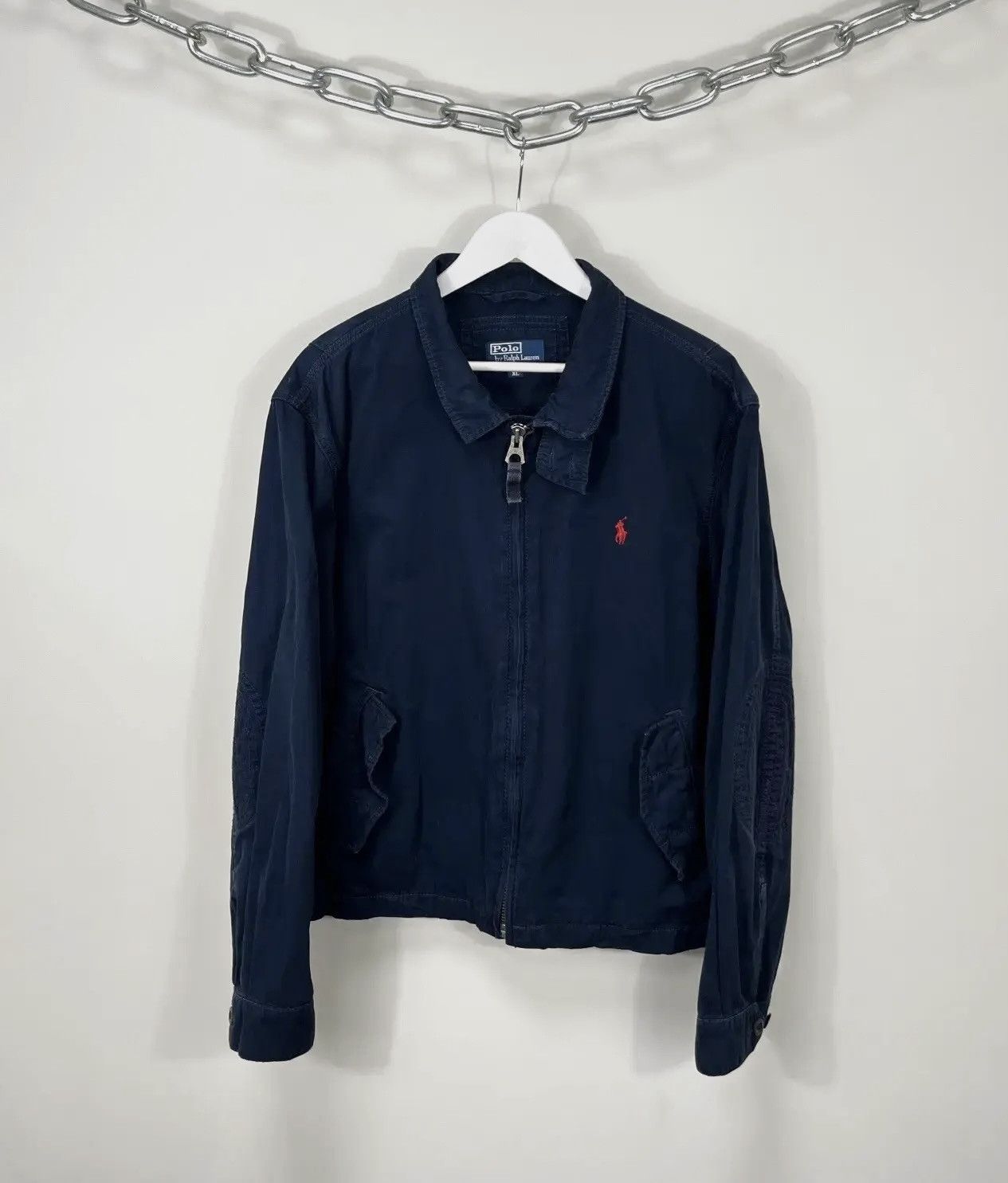 Polo Ralph Lauren × Ralph Lauren × Vintage Vintage Polo Ralph Lauren Y2K Navy Classic Luxury Jacket Size US XL / EU 56 / 4 - 1 Thumbnail
