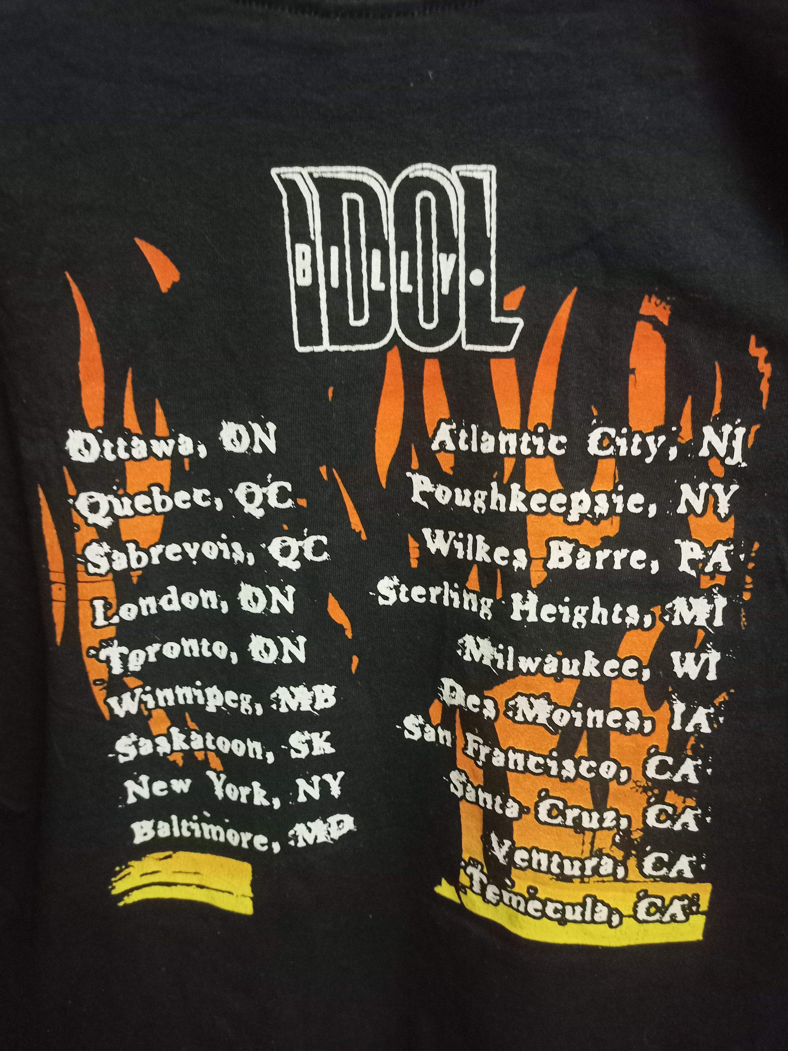 Band Tees × Vintage Vintage 00s Billy Idol 2005 Devil's Playground Size US L / EU 52-54 / 3 - 5 Thumbnail