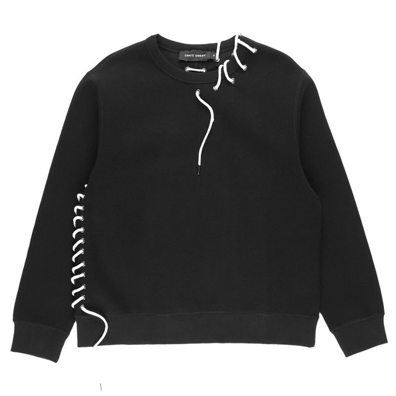 Craig Green Craig Green Black Lace Sweatshirt Size US M / EU 48-50 / 2 - 1 Thumbnail