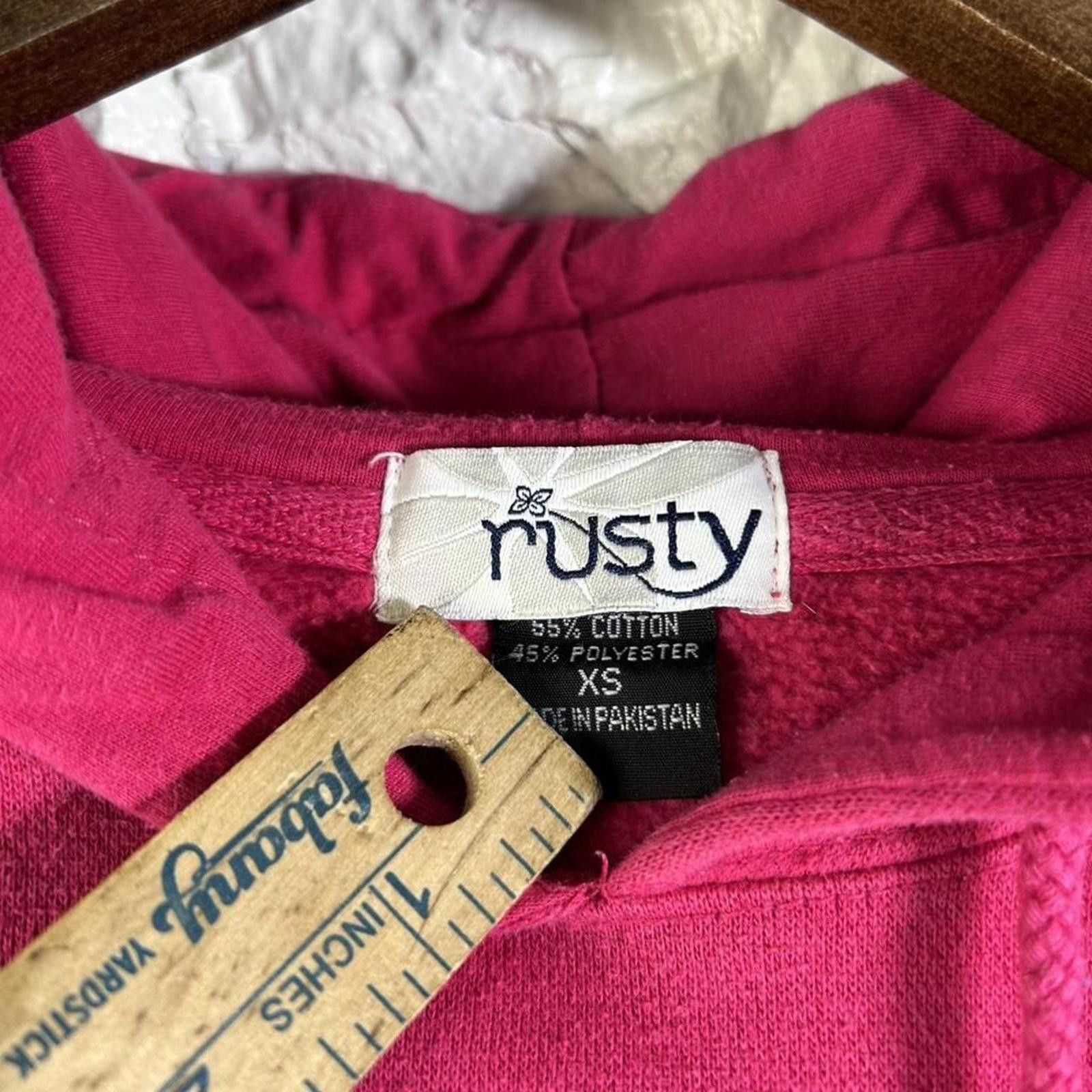 Rusty Y2K Rusty Surf Center Logo Pink Hoodie Size XS Size XS / US 0-2 / IT 36-38 - 3 Thumbnail