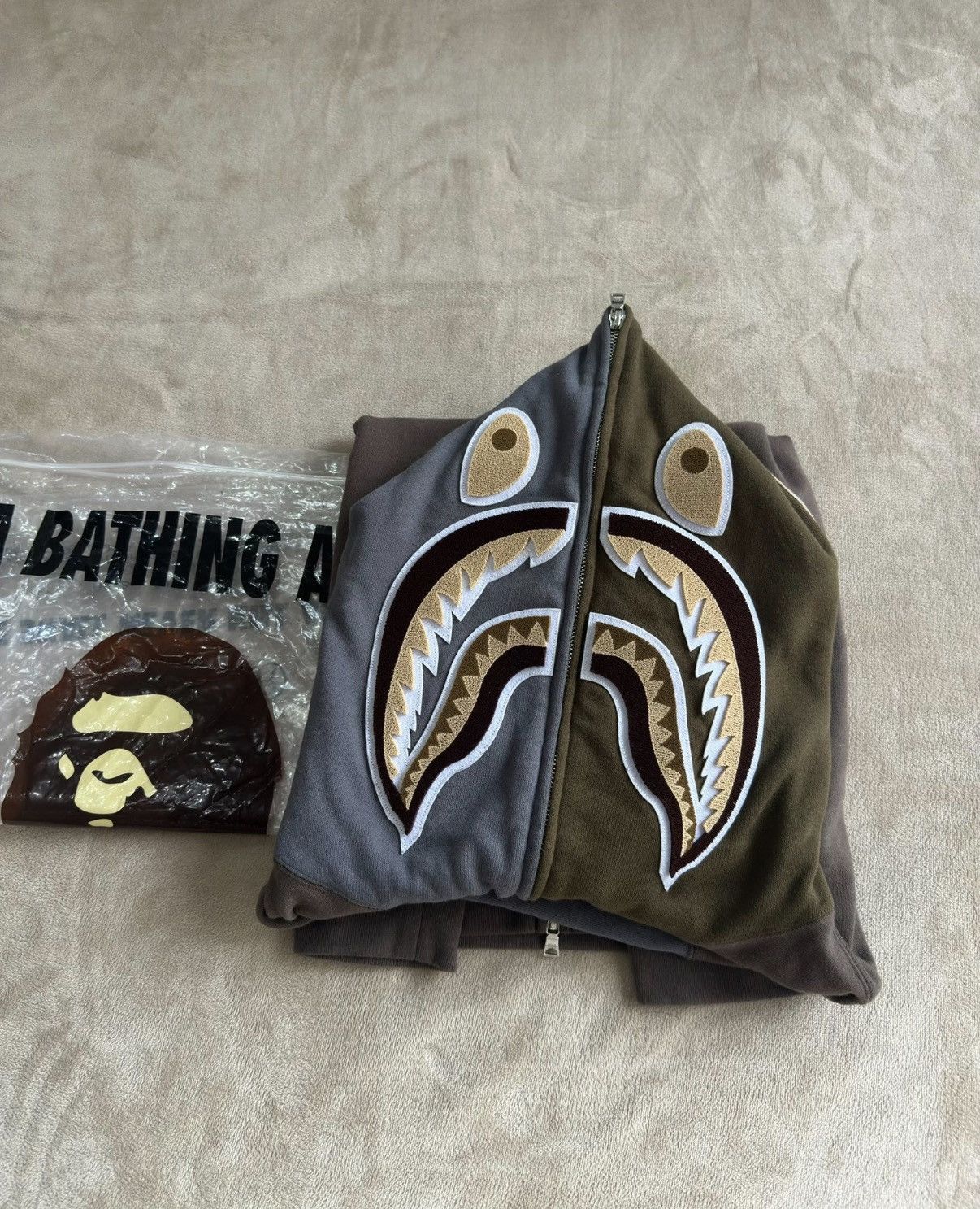 Bape BAPE Color Block Shark Head Jacket K5 Size US XXL / EU 58 / 5 - 8 Thumbnail