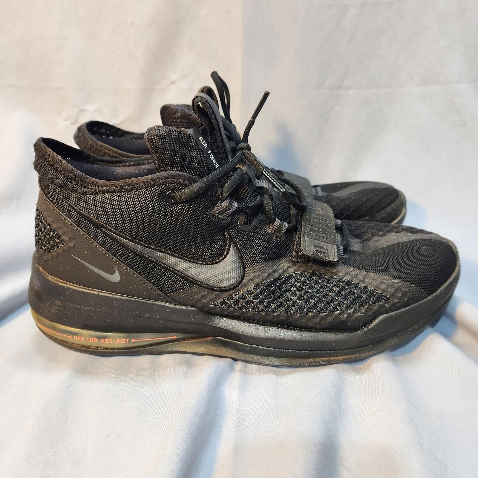 Nike Size 11.5 - Nike Air Force Max Low Black 315371-407 Size US 11.5 / EU 44-45 - 8 Thumbnail