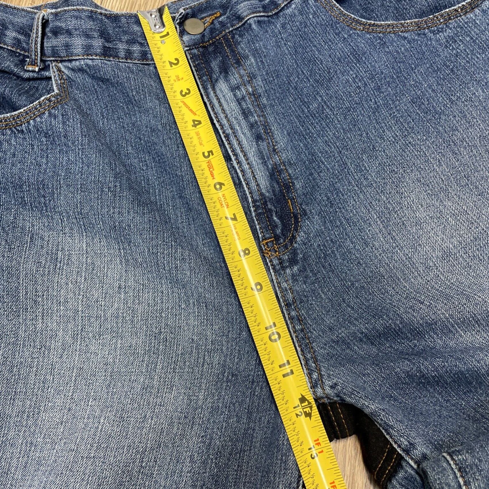 Denime VINTAGE Teknic Rage Motorcycle Jeans Wide-Leg Adult 36x32 Blue Size US 36 / EU 52 - 6 Thumbnail