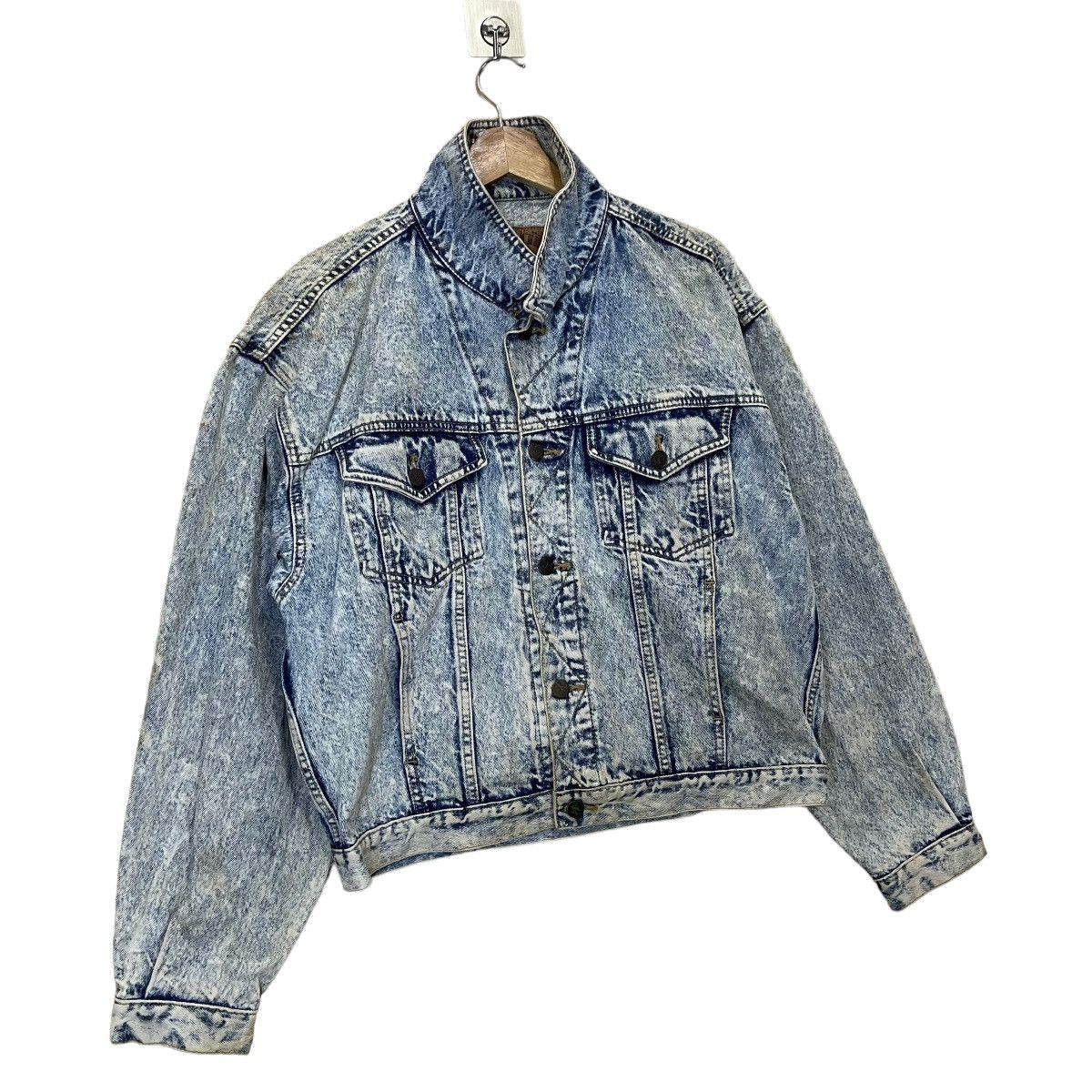 Edwin × Vintage 90s Gold Rush By Edwin Acid Wash Trucker Denim Jacket Size US M / EU 48-50 / 2 - 2 Thumbnail
