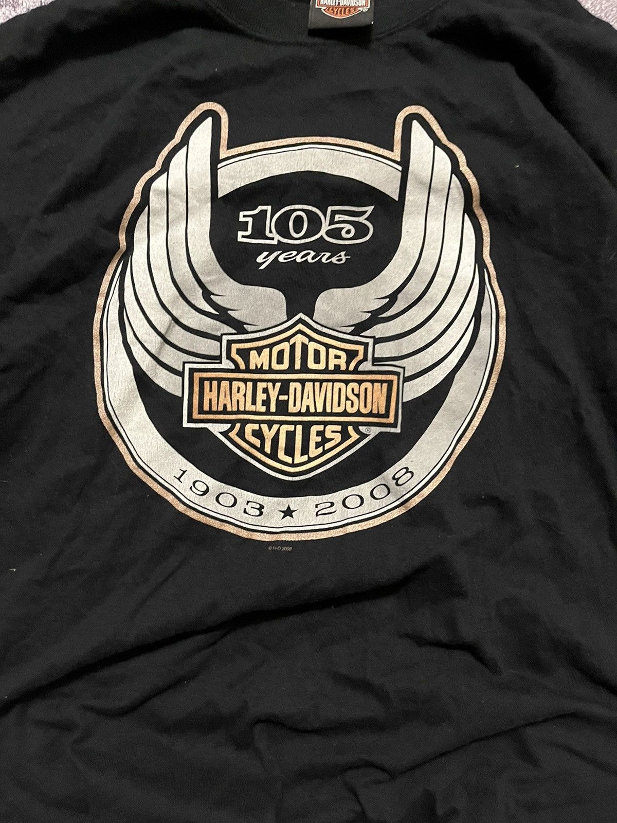Harley Davidson × Vintage Vintage big printed HARLEY DAVIDSON TEE Size US L / EU 52-54 / 3 - 2 Thumbnail