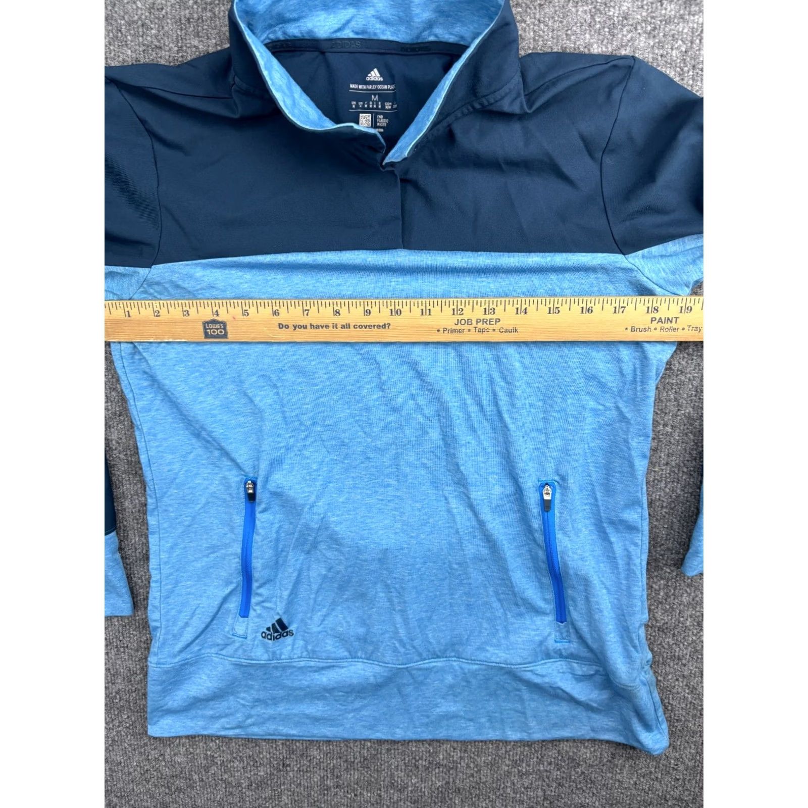 Adidas adidas Primeblue Golf Jacket Women's Medium Blue Pullover Lightweight Track Jacket Regular Size M Size M / US 6-8 / IT 42-44 - 4 Thumbnail