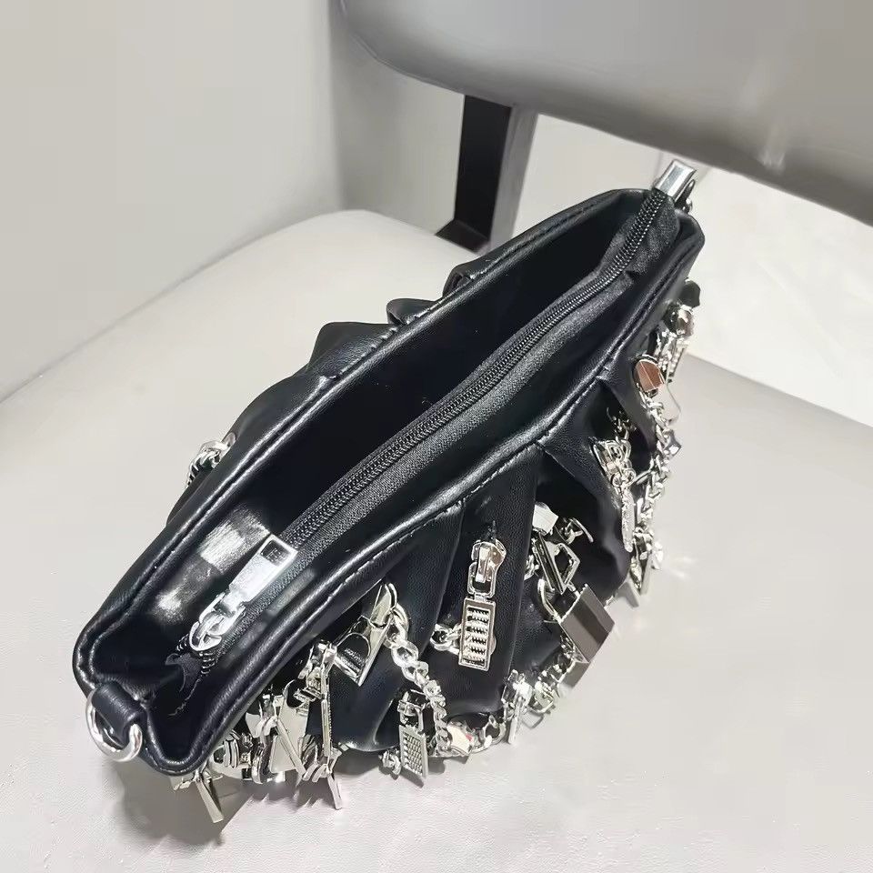 Other Gothic Punk Skull Designer PU Leather Crossbody Shoulder Bag Size ONE SIZE - 6 Thumbnail