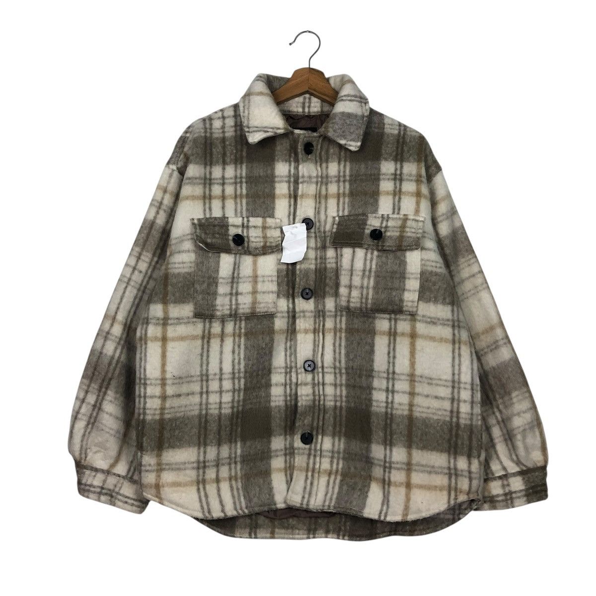 Japanese Brand 🔥VINTAGE WOOL FLANNEL JACKET LOUIS CHAVLON ISSEY MIYAKE Size US M / EU 48-50 / 2 - 3 Thumbnail