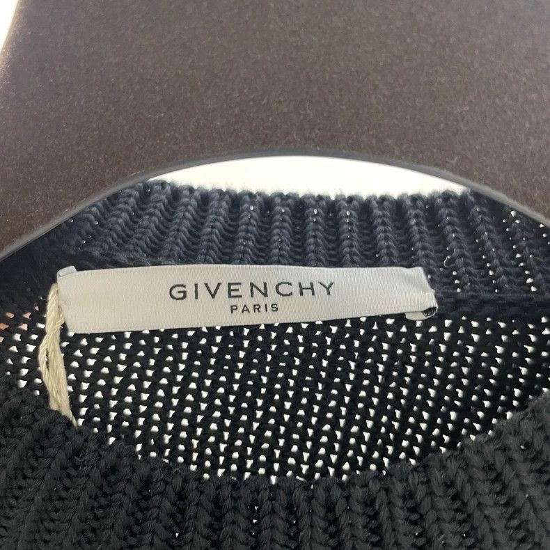 Givenchy Givenchy Destroyed Black Double Logo Sweater yy0 Size US S / EU 44-46 / 1 - 5 Thumbnail