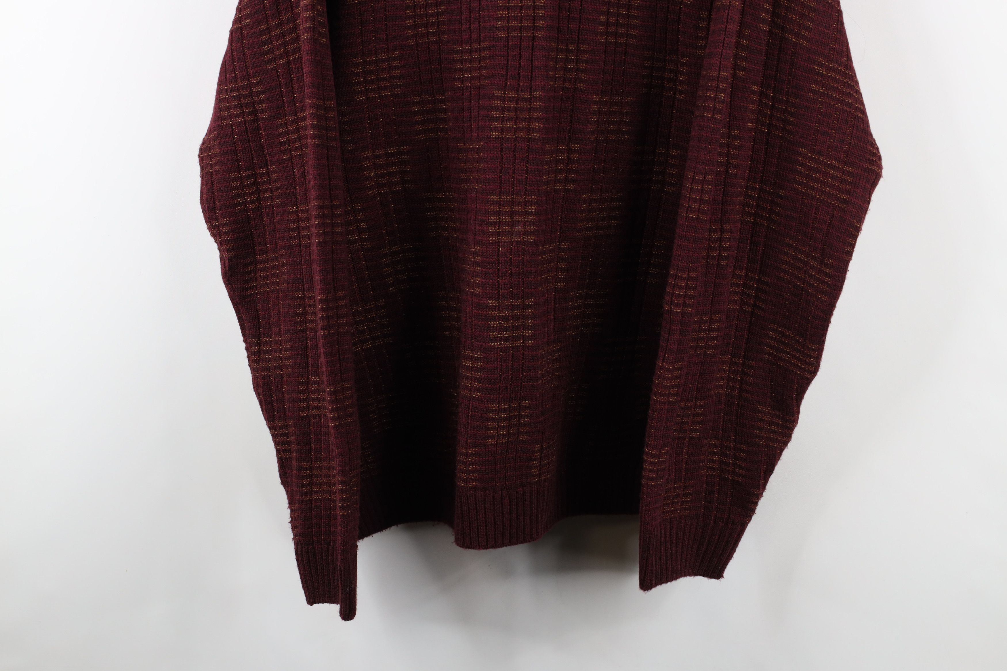 Vintage Vintage 90s Streetwear Checkered Ribbed Crewneck Sweater Size US L / EU 52-54 / 3 - 3 Thumbnail