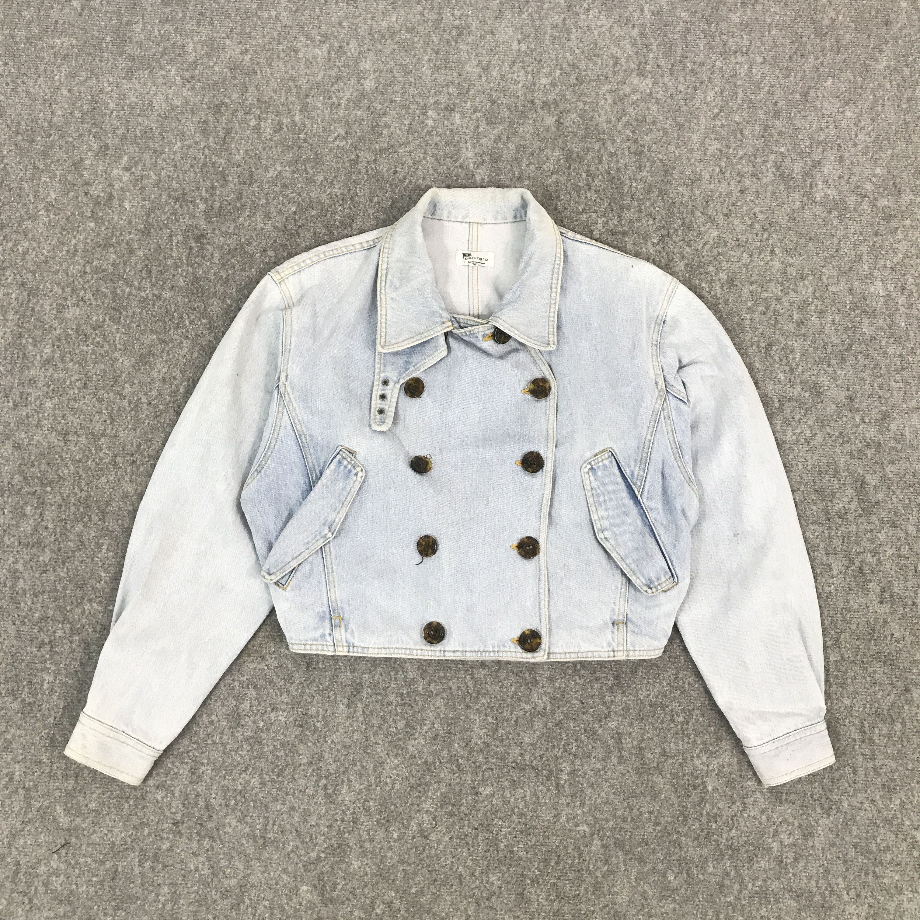 Designer × Japanese Brand JAPAN PANINARO DENIM LIGHT WASH CROPPED JACKET Size US L / EU 52-54 / 3 - 1 Thumbnail
