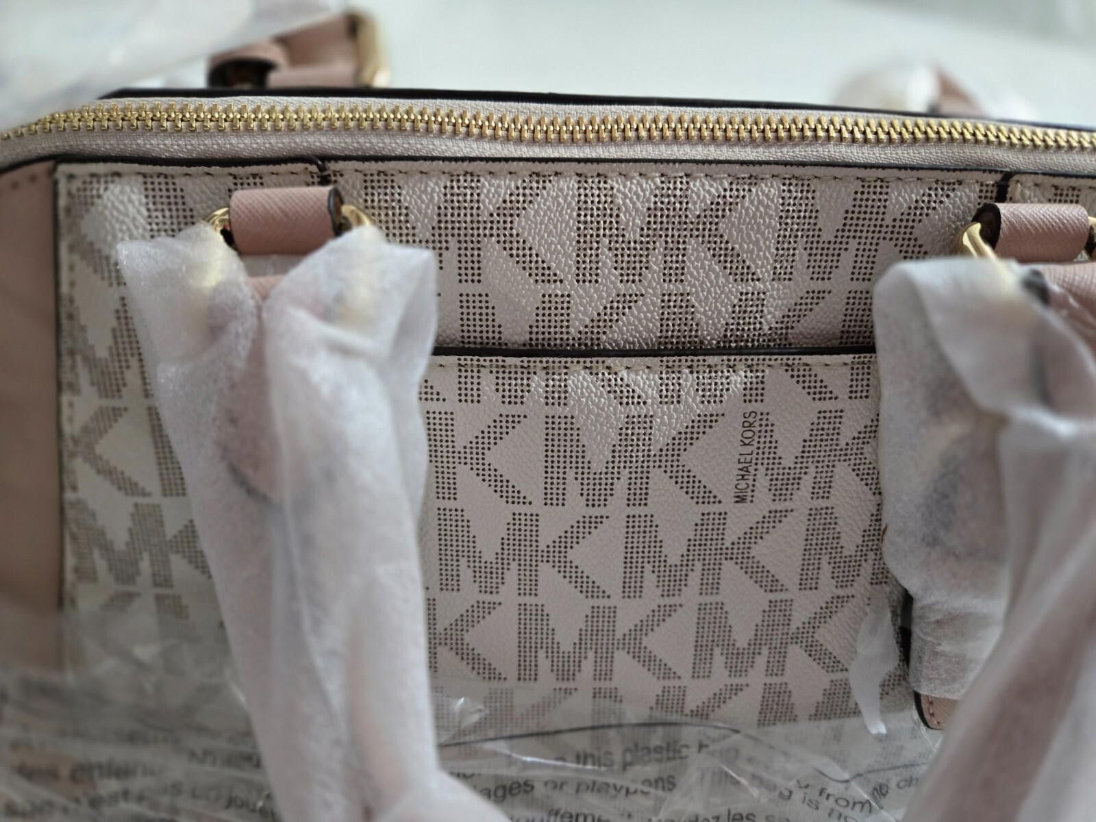 Michael Kors Michael Kors Ciara Top Zip Leather Satchel Handbag Ballet Size ONE SIZE - 6 Thumbnail
