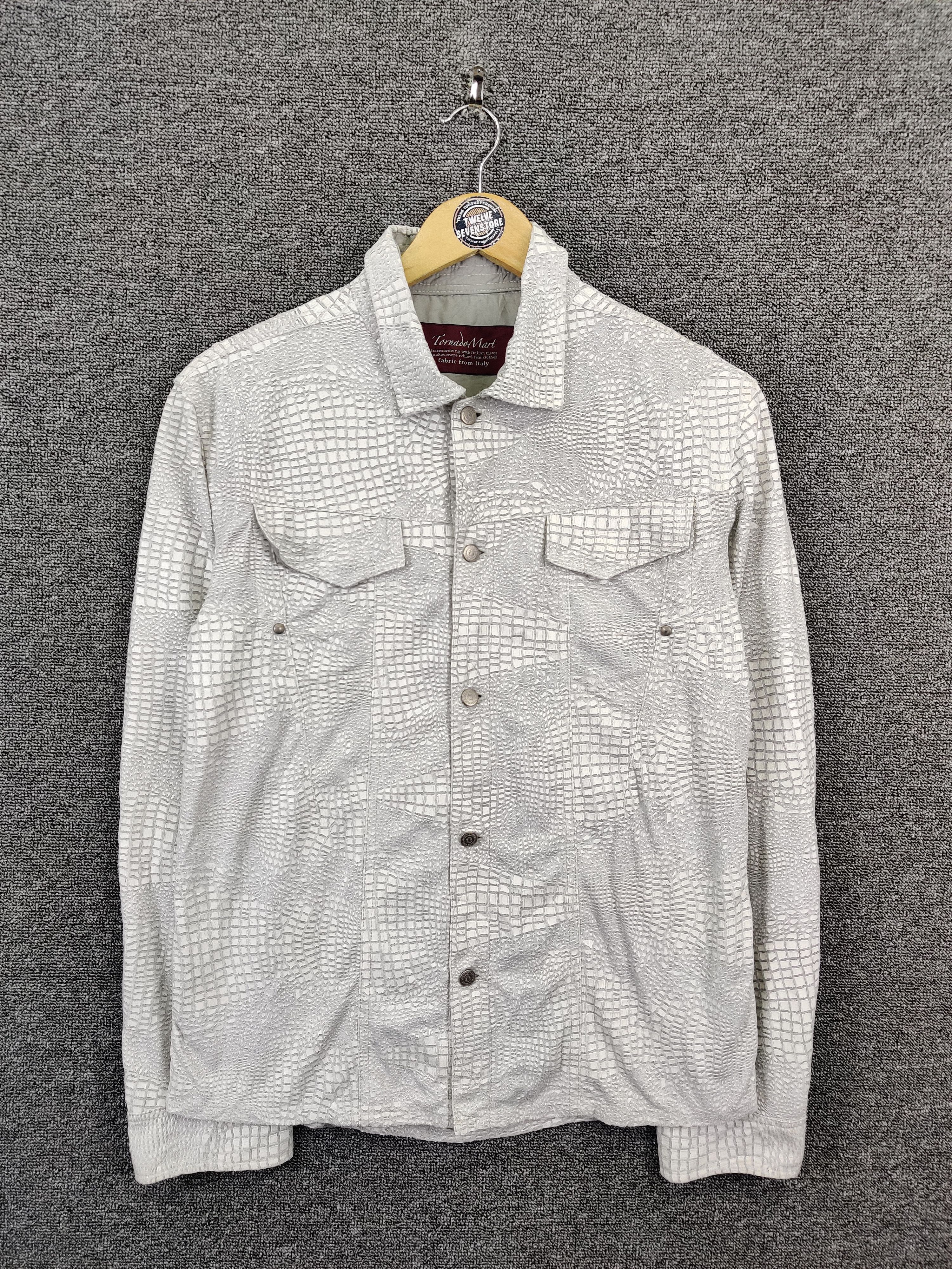 Tornado Mart Vintage Tornado Mart Abstract Jacket Crocodile Texture Size US M / EU 48-50 / 2 - 1 Thumbnail
