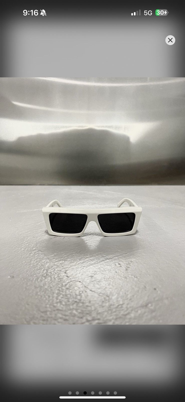 Celine Celine CL40214U White Rectangular Sunglasses Size ONE SIZE - 3 Thumbnail