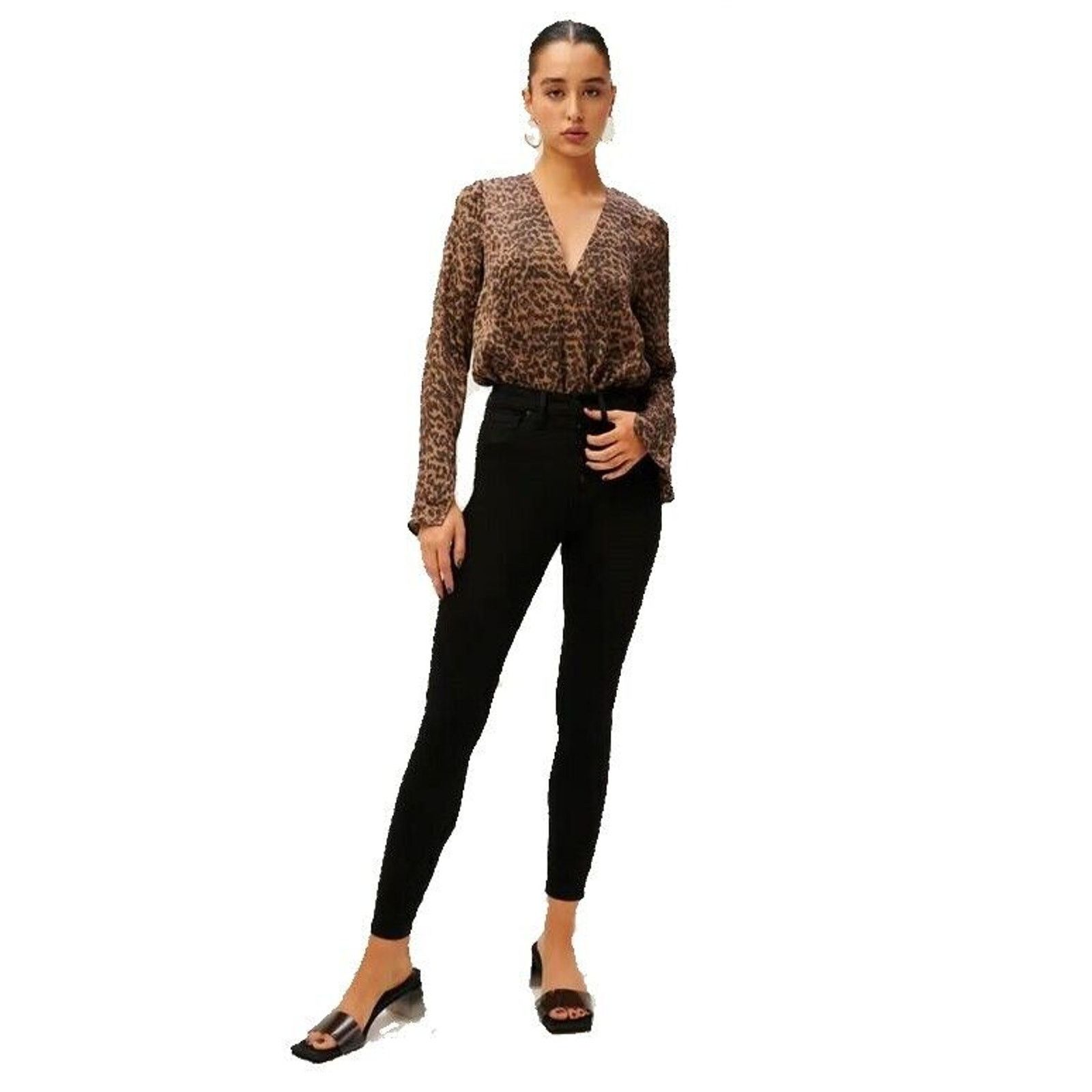 Good American Good American Women Leopard Viscose Thong Bodysuit Size XS Size XS / US 0-2 / IT 36-38 - 4 Thumbnail