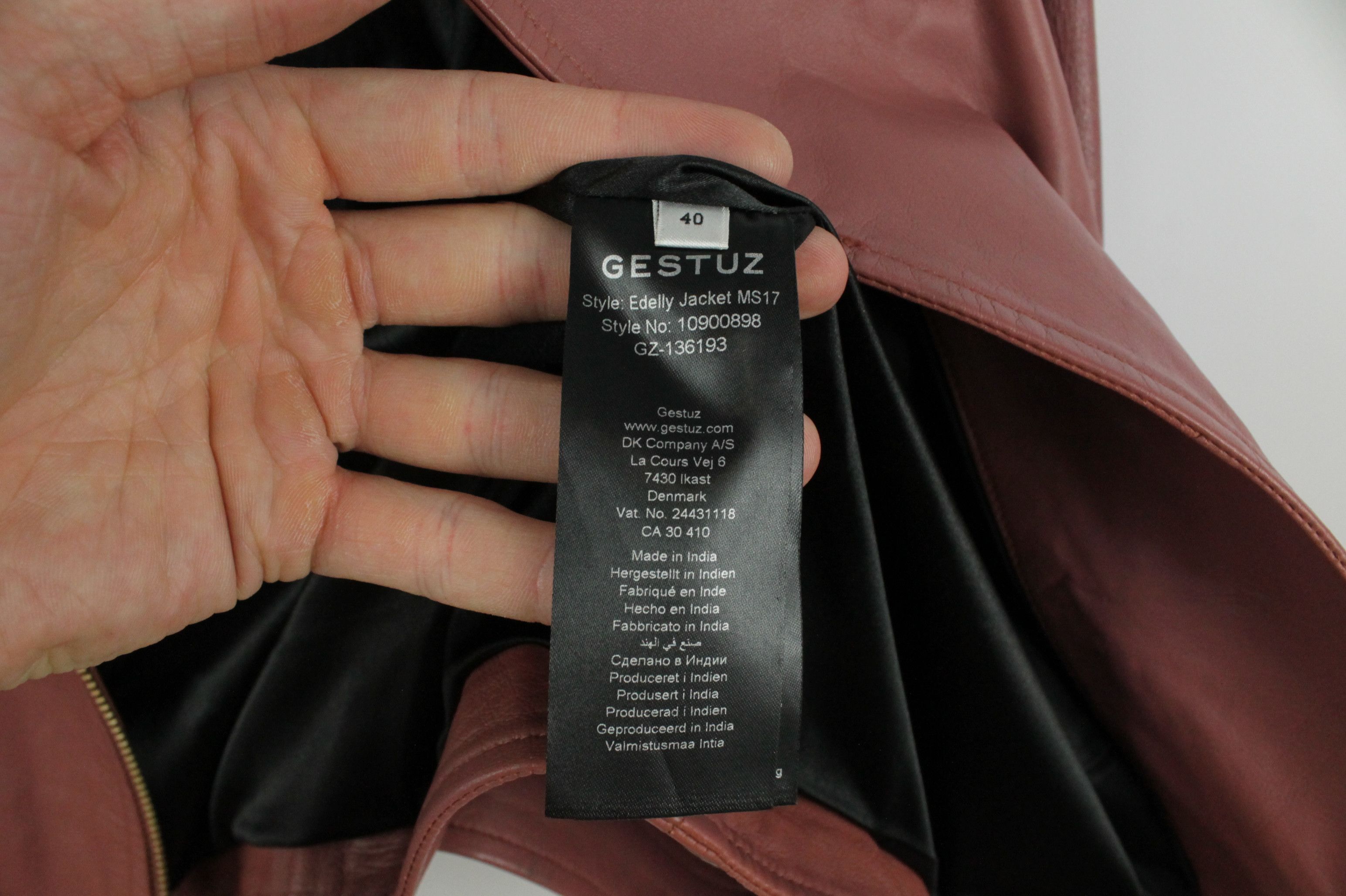 Gestuz Gestuz Edelly Colar Leather Biker Women's Belted Jacket Size L / US 10 / IT 46 - 9 Thumbnail