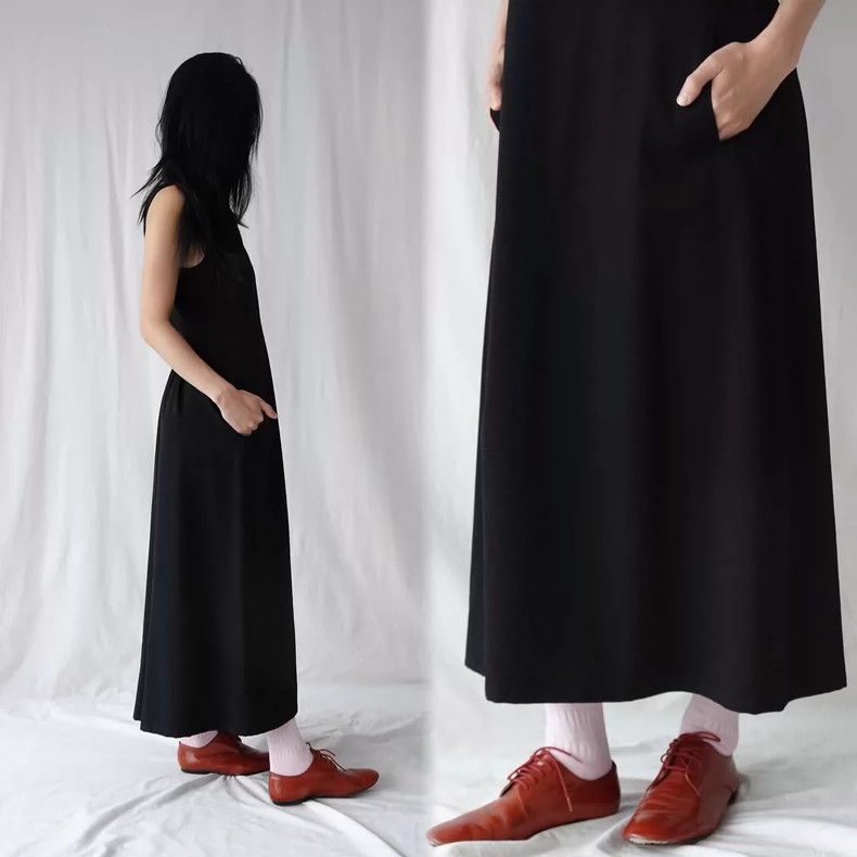 Yohji Yamamoto Yohji Yamamoto size 1 Cut square collar sleeveless dress 2 Size S / US 4 / IT 40 - 5 Thumbnail