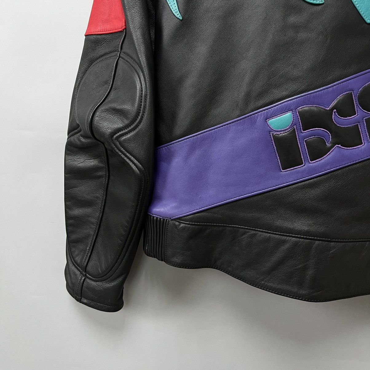 Leather iXS Motorcycle Leather Jacket Racing y2k Size M / US 6-8 / IT 42-44 - 18 Thumbnail