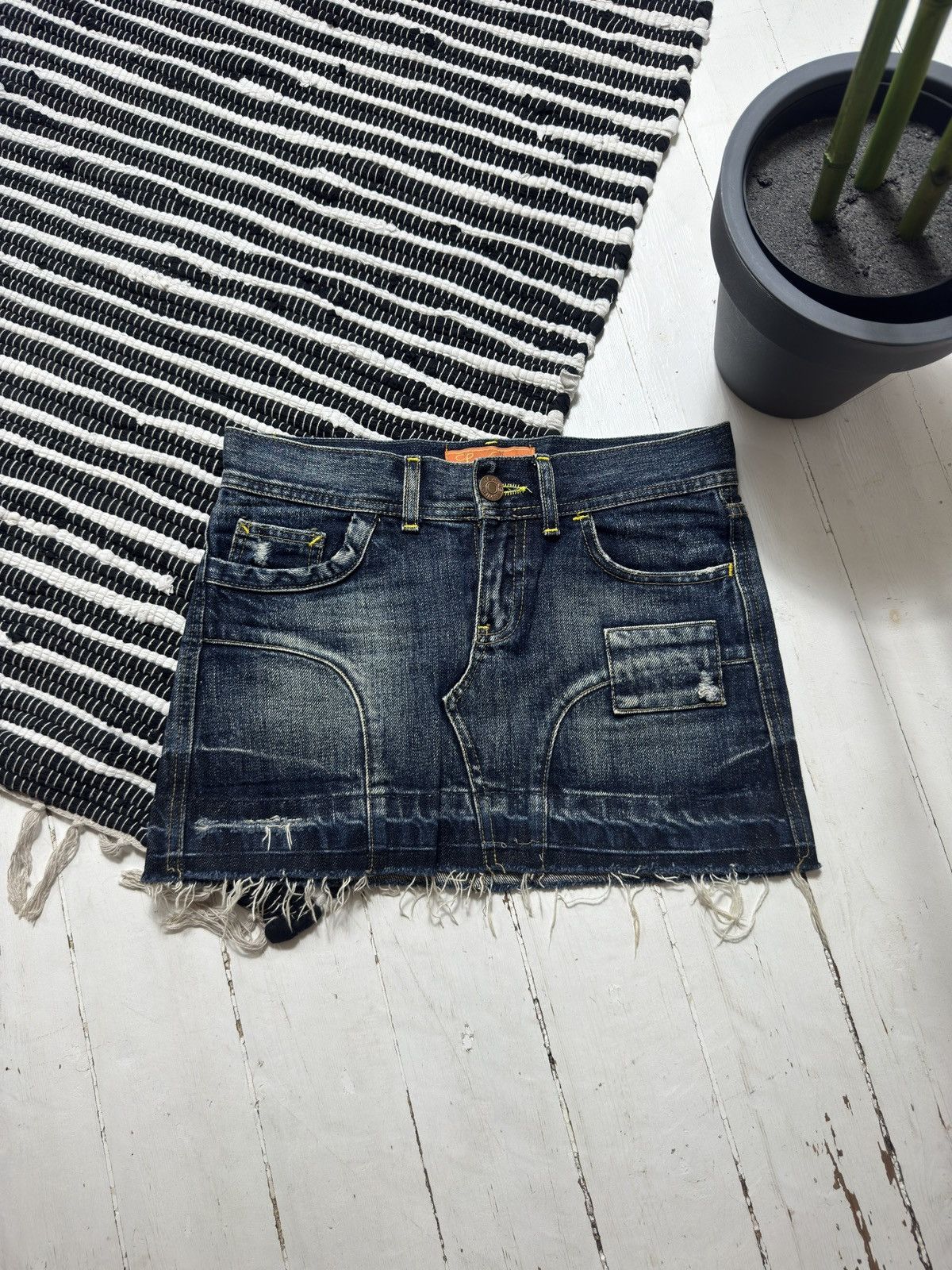 Other VINTAGE WASHED 2000s MINI DENIM SKIRT Size 28" / US 6 / IT 42 - 1 Thumbnail