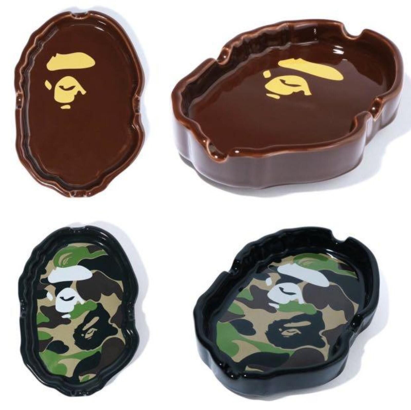Bape BAPE Ape Head Ash Tray ABC Camo Green - A Bathing Ape Size ONE SIZE - 3 Thumbnail