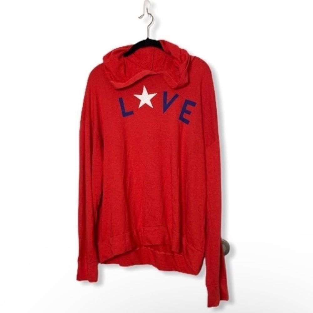Other Sundry Red LOVE Hoodie Sweatshirt Women’s Size Large L NWOT Size L / US 10 / IT 46 - 2 Thumbnail