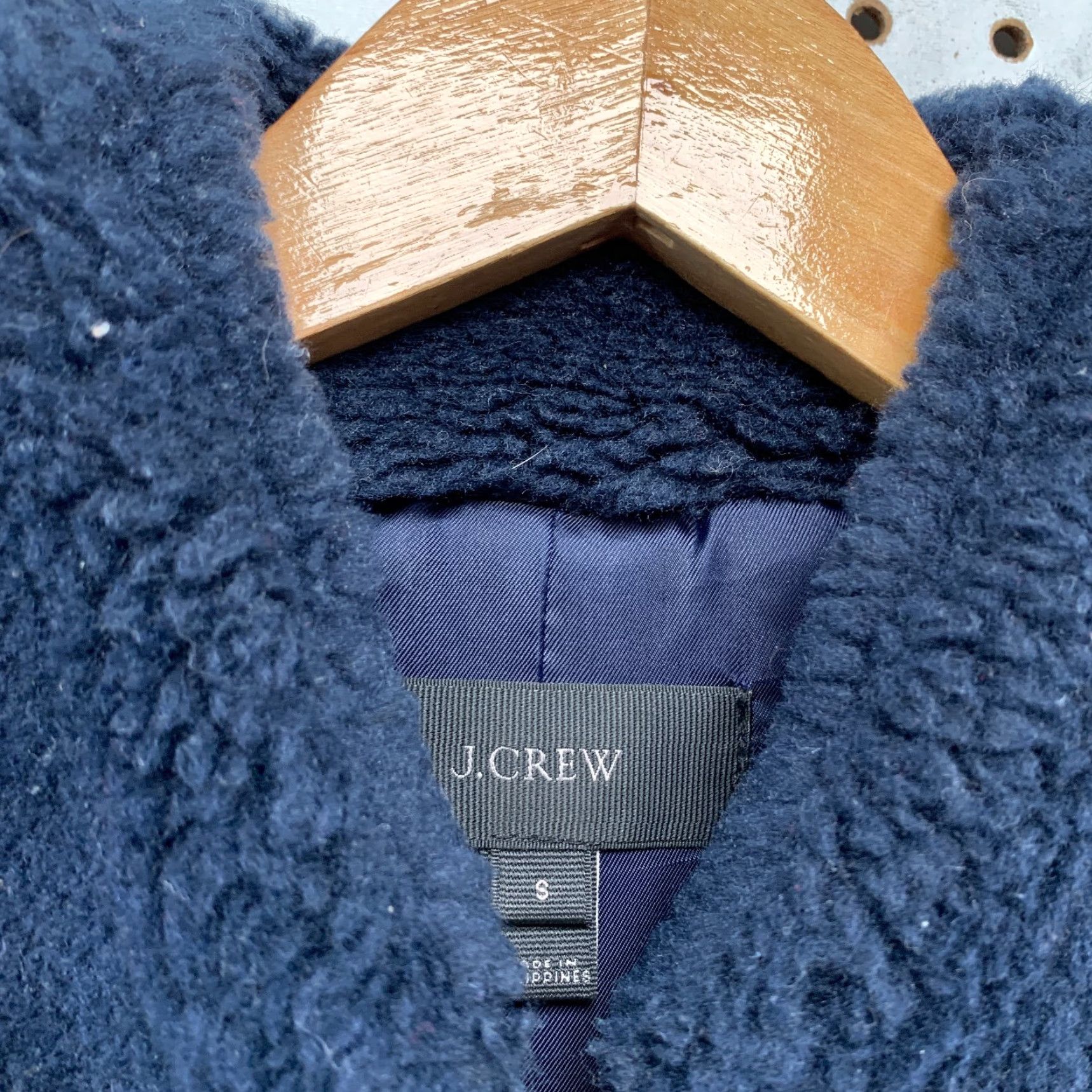 J.Crew JCrew Sherpa Vest jacket Womens Small Blue Deep Pile Sleeveless 19.5x24 Size S / US 4 / IT 40 - 6 Thumbnail