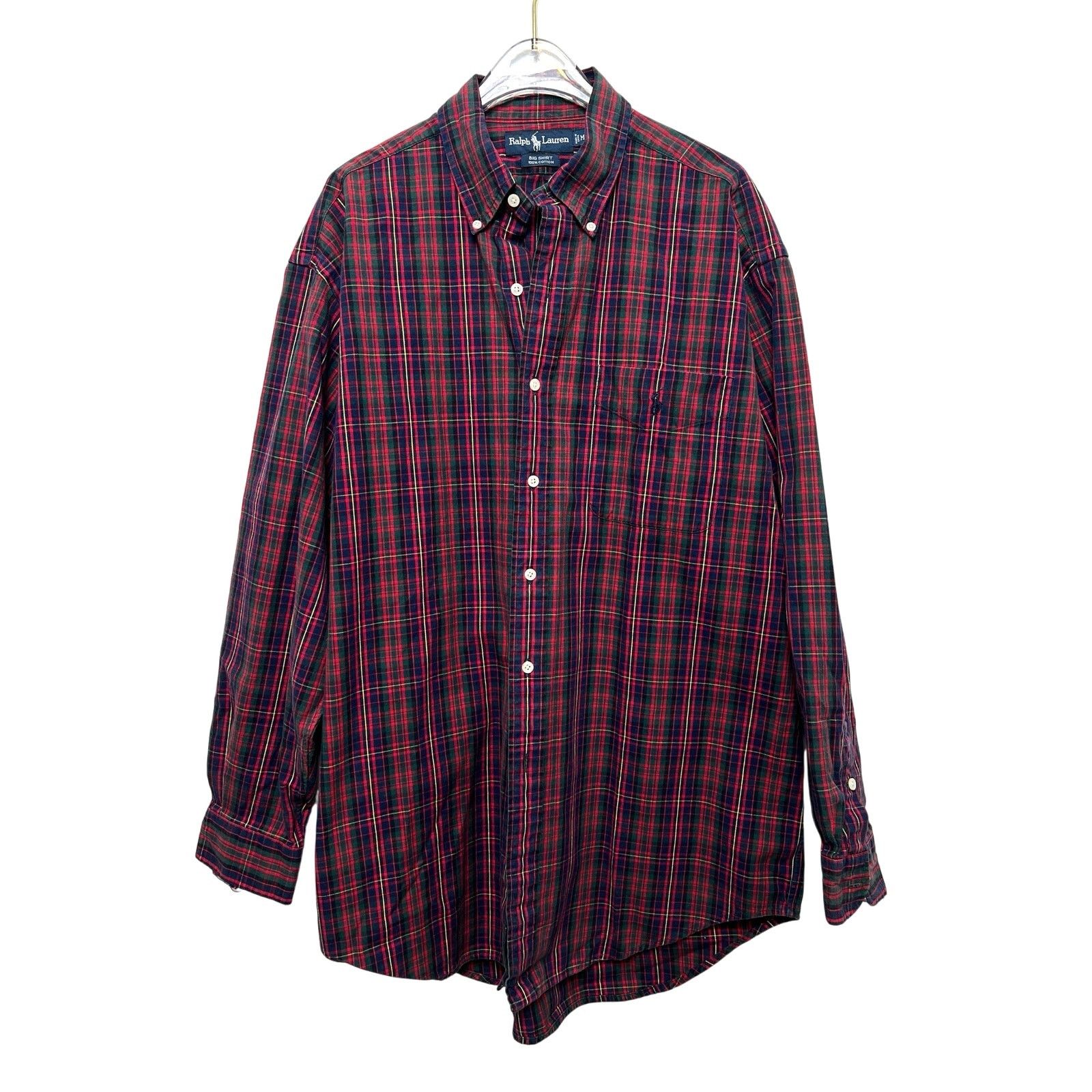 Ralph Lauren Ralph Lauren Plaid 100% Cotton Big Shirt Men's Medium Size US M / EU 48-50 / 2 - 1 Thumbnail