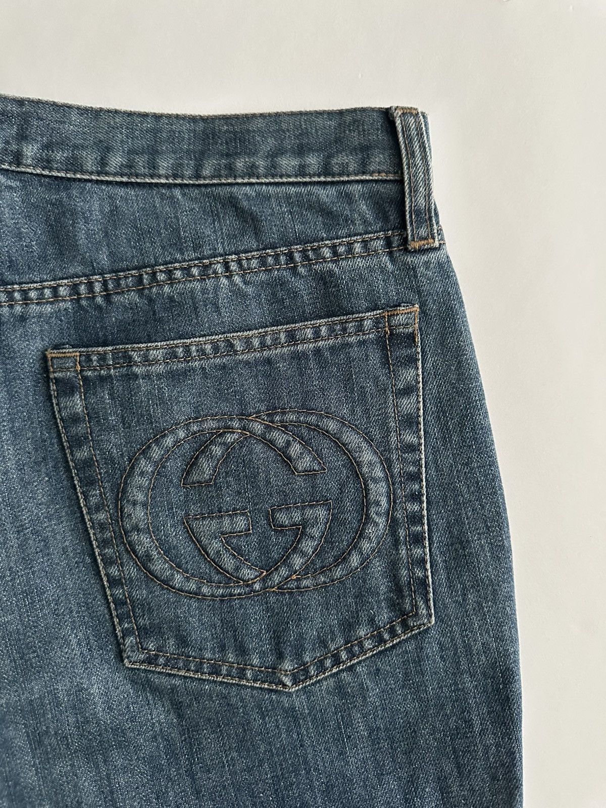Gucci Gucci by Tom Ford Logo Denim Jeans Size US 29 - 6 Thumbnail