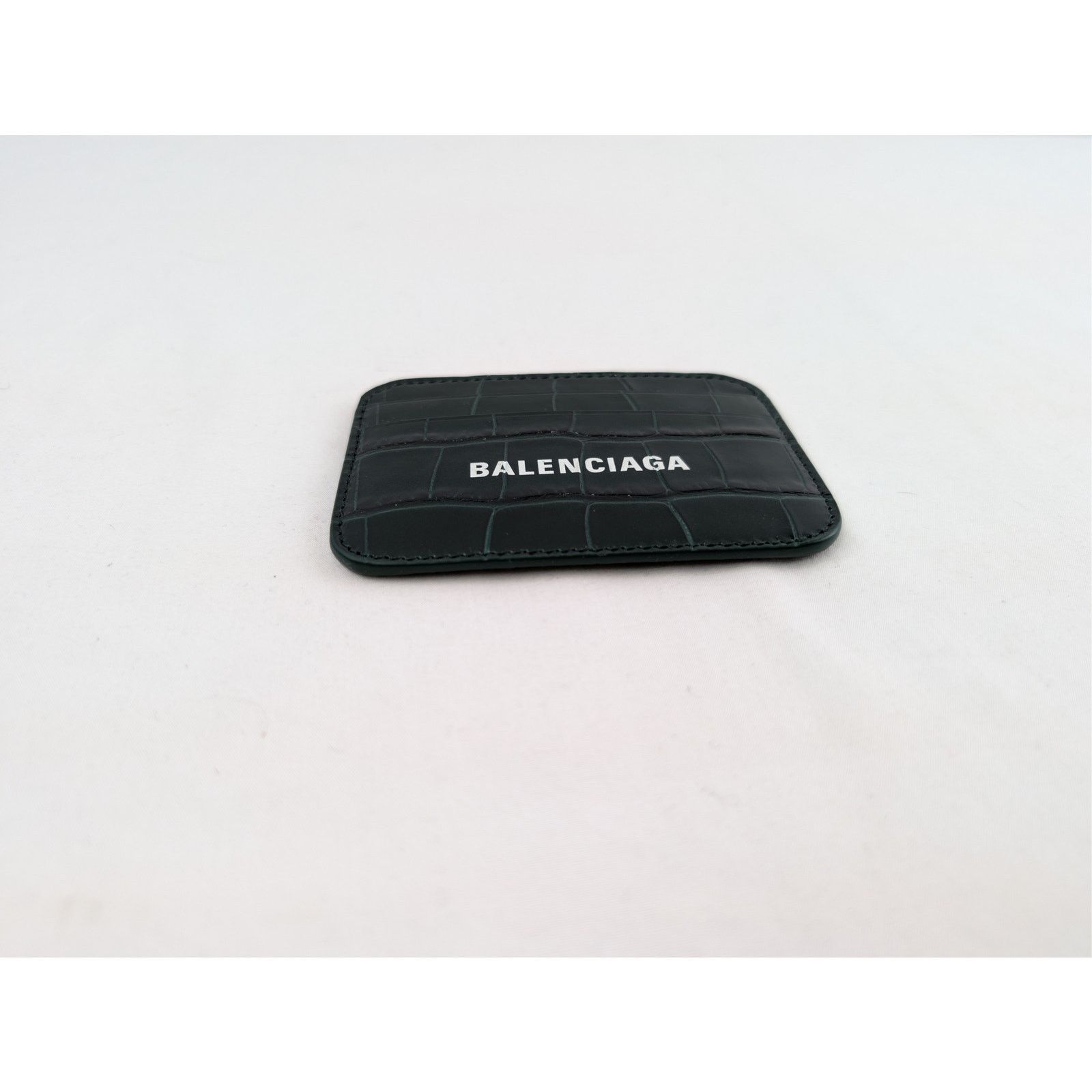Balenciaga o1rshd1 Size: OS / Shiny Embossed Croc Cash Card Holder Size ONE SIZE - 12 Thumbnail