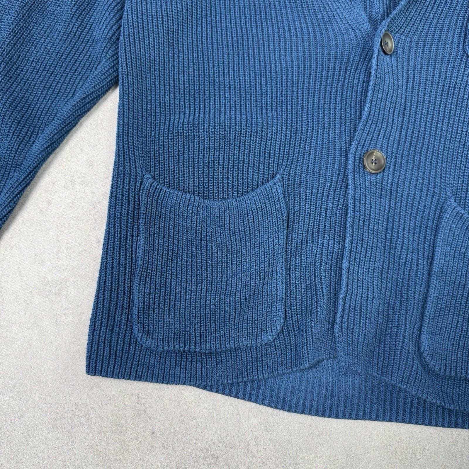 Zanone Zanone Men Cardigan Made In Italy Linen/Cotton Blue Size 48 Size US M / EU 48-50 / 2 - 5 Thumbnail