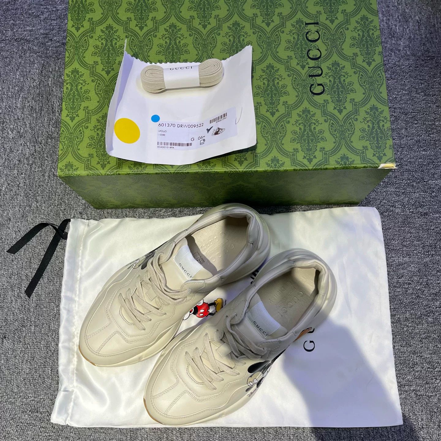 Gucci Gucci Retro White Lowtop Sneakers 6.5 Women Size US 6.5 / IT 36.5 - 1 Thumbnail