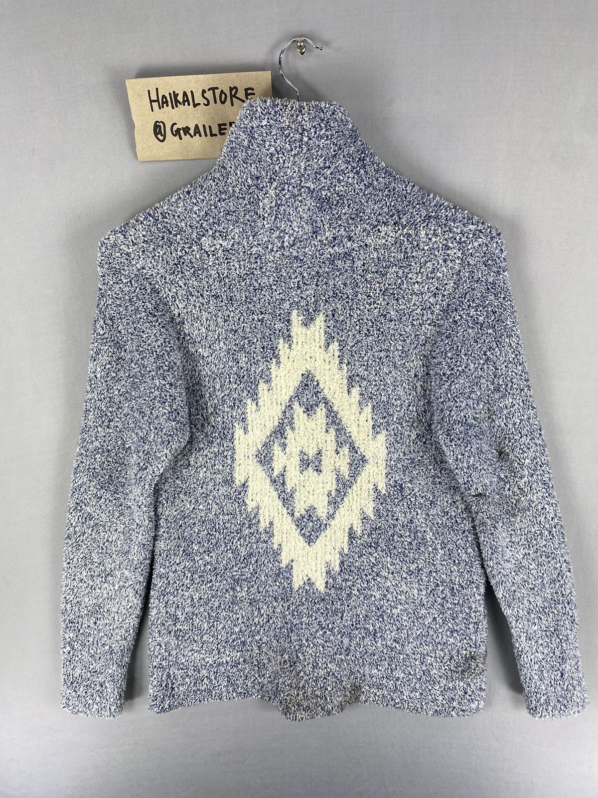Japanese Brand Anti Ballistic Navajo Fleece Sherpa Button Up Jacket Size XS / US 0-2 / IT 36-38 - 4 Thumbnail